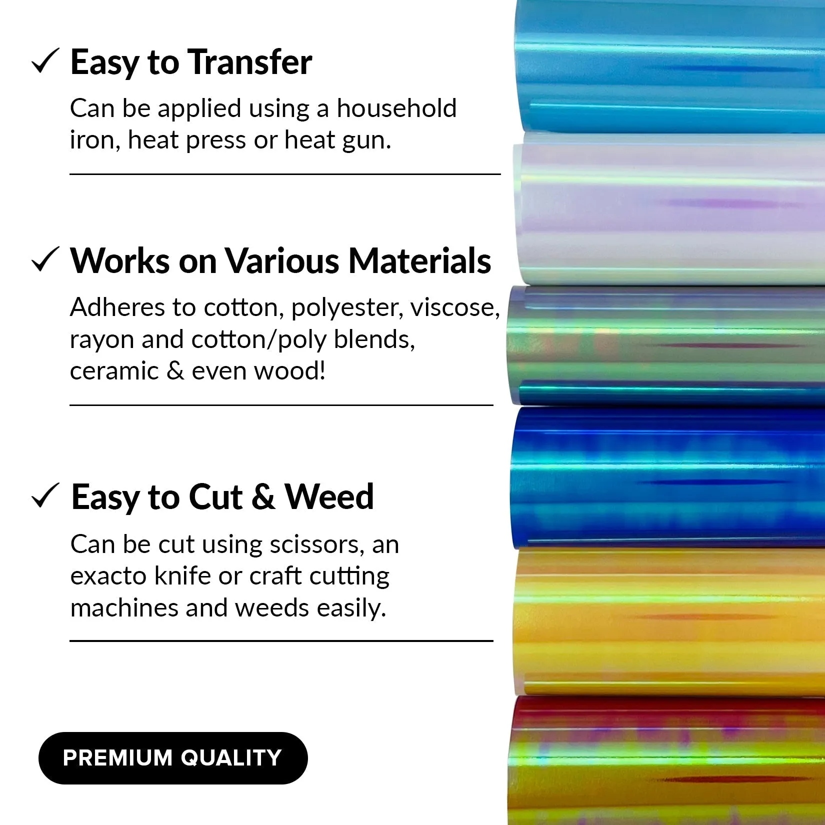 Holographic Heat Transfer Vinyl