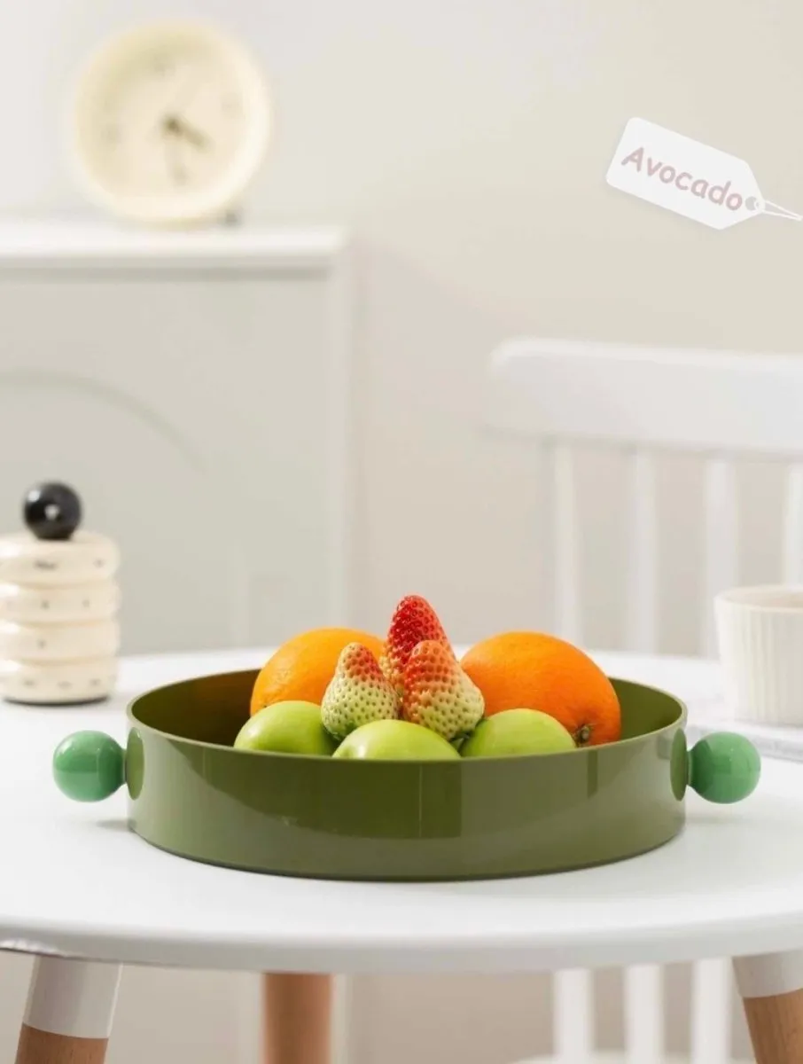 Jelly Bean Fruit Tray. Whimsical Dopamine Decorative Tray