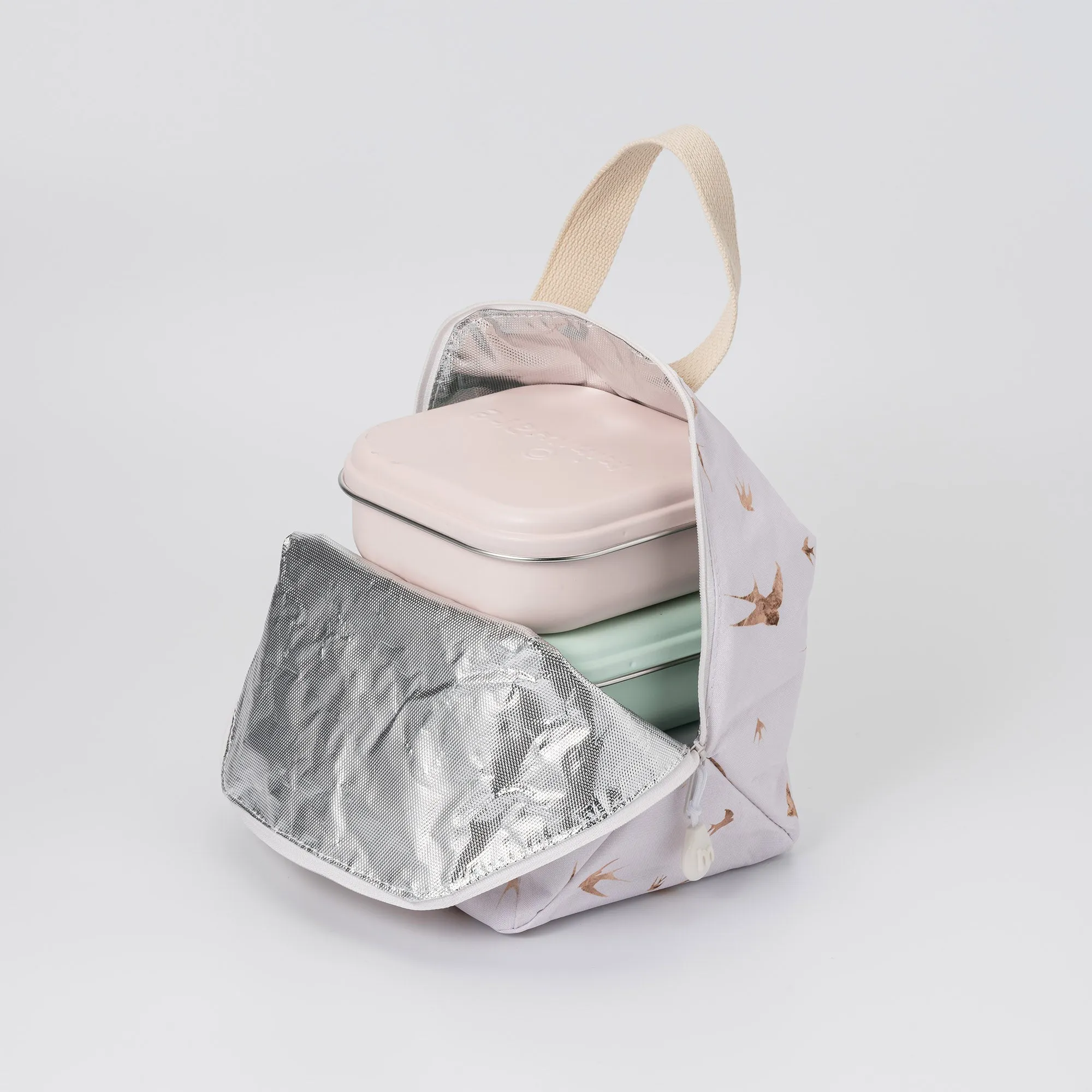 Kid's Meal Tote with Thermal Lining - Golden Swallow by Miniware