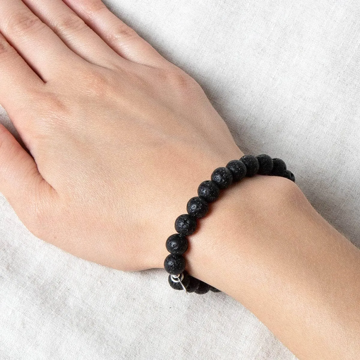 Lava Stone Energy Bracelet 8mm by Tiny Rituals
