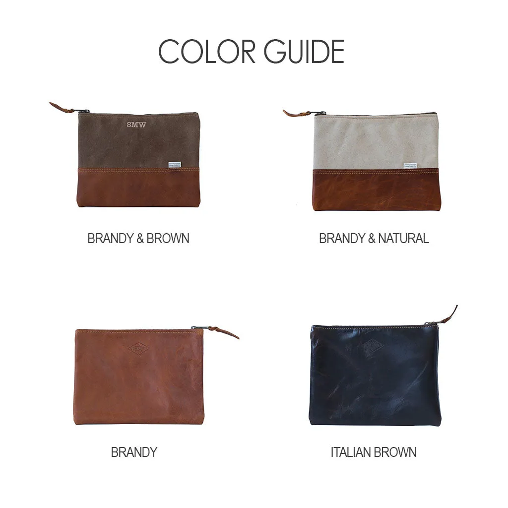 Leather Clutch by Lifetime Leather Co