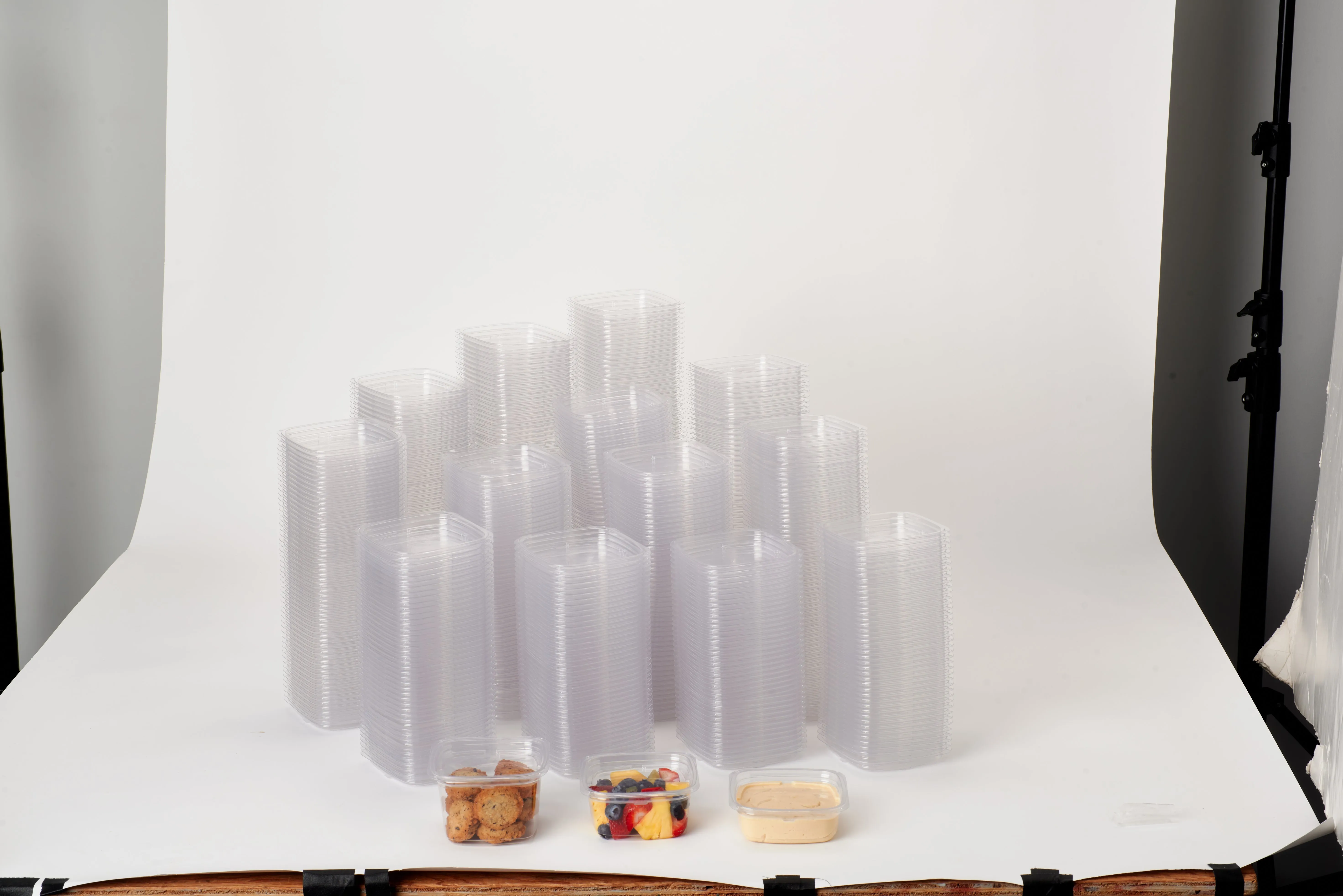 Lid for 8. 12. 16 and 24 oz. Deli Containers. Crystal Clear. PLA. 675/Case