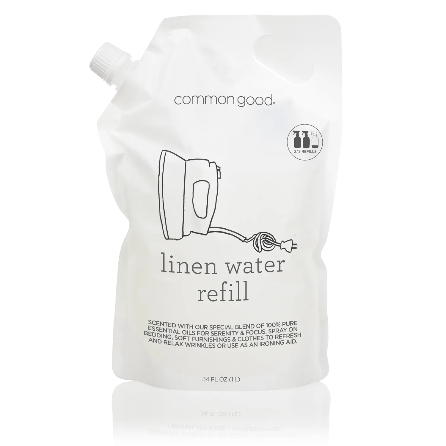Linen Water Refill Pouch. 34 Fl Oz
