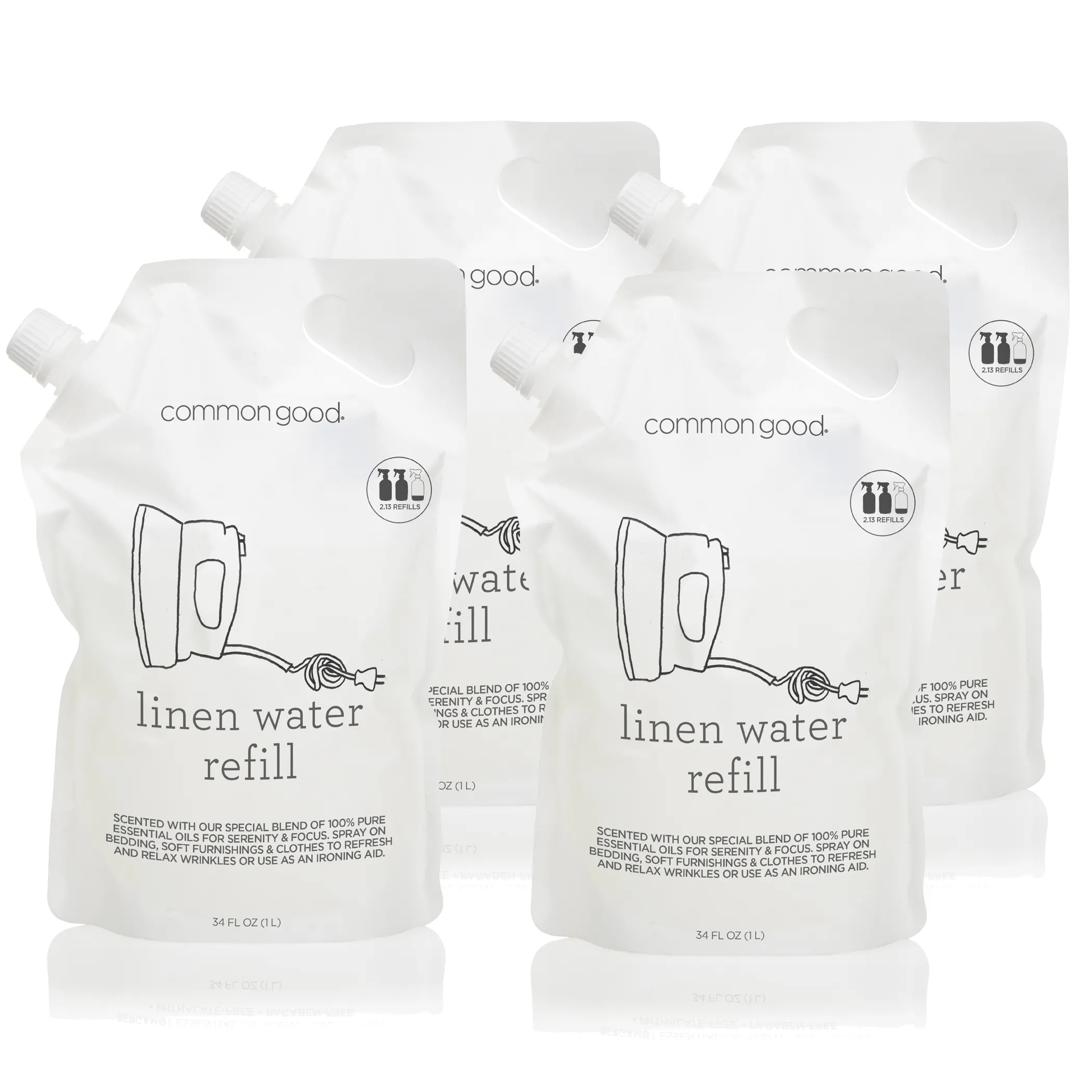 Linen Water Refill Pouch. 34 Fl Oz