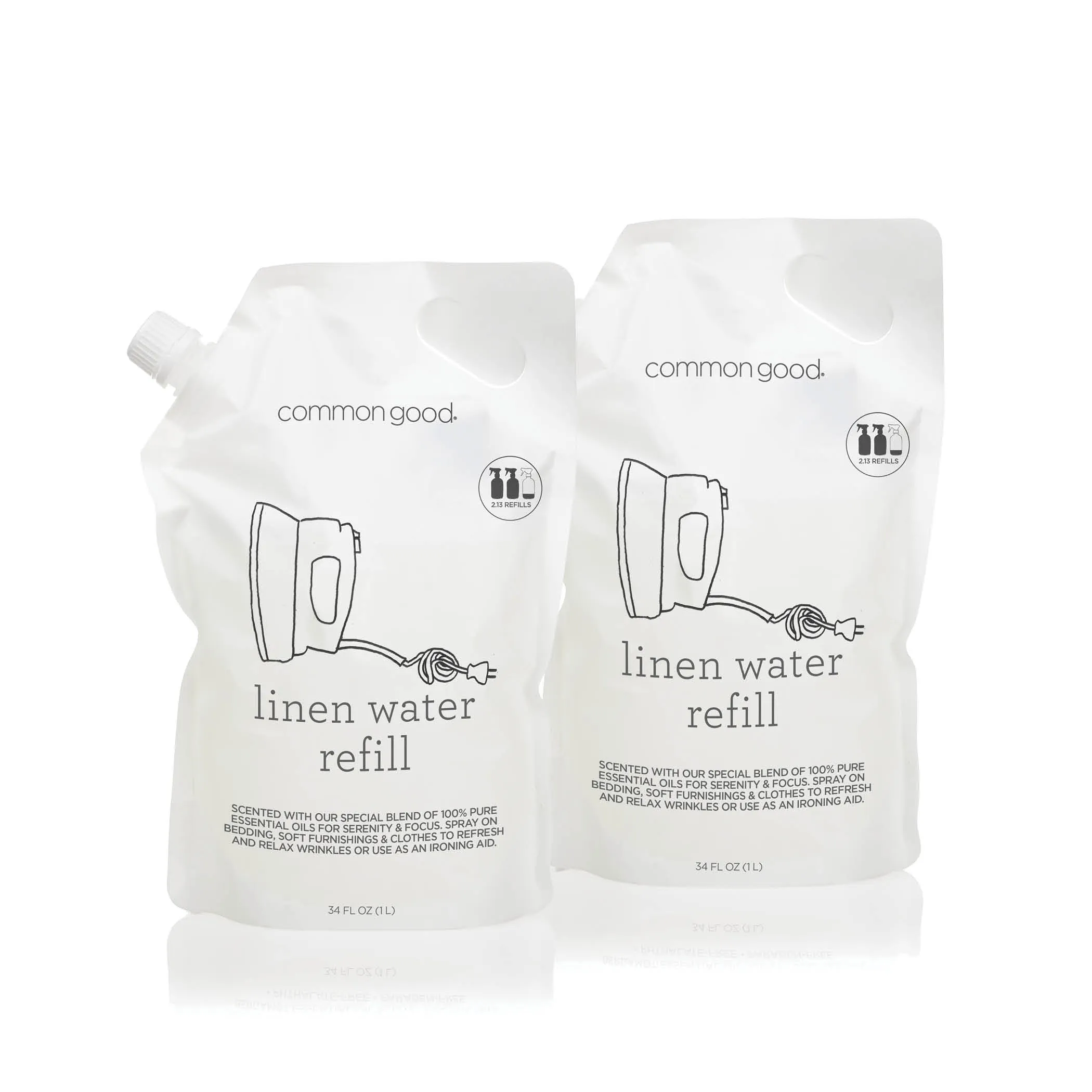 Linen Water Refill Pouch. 34 Fl Oz
