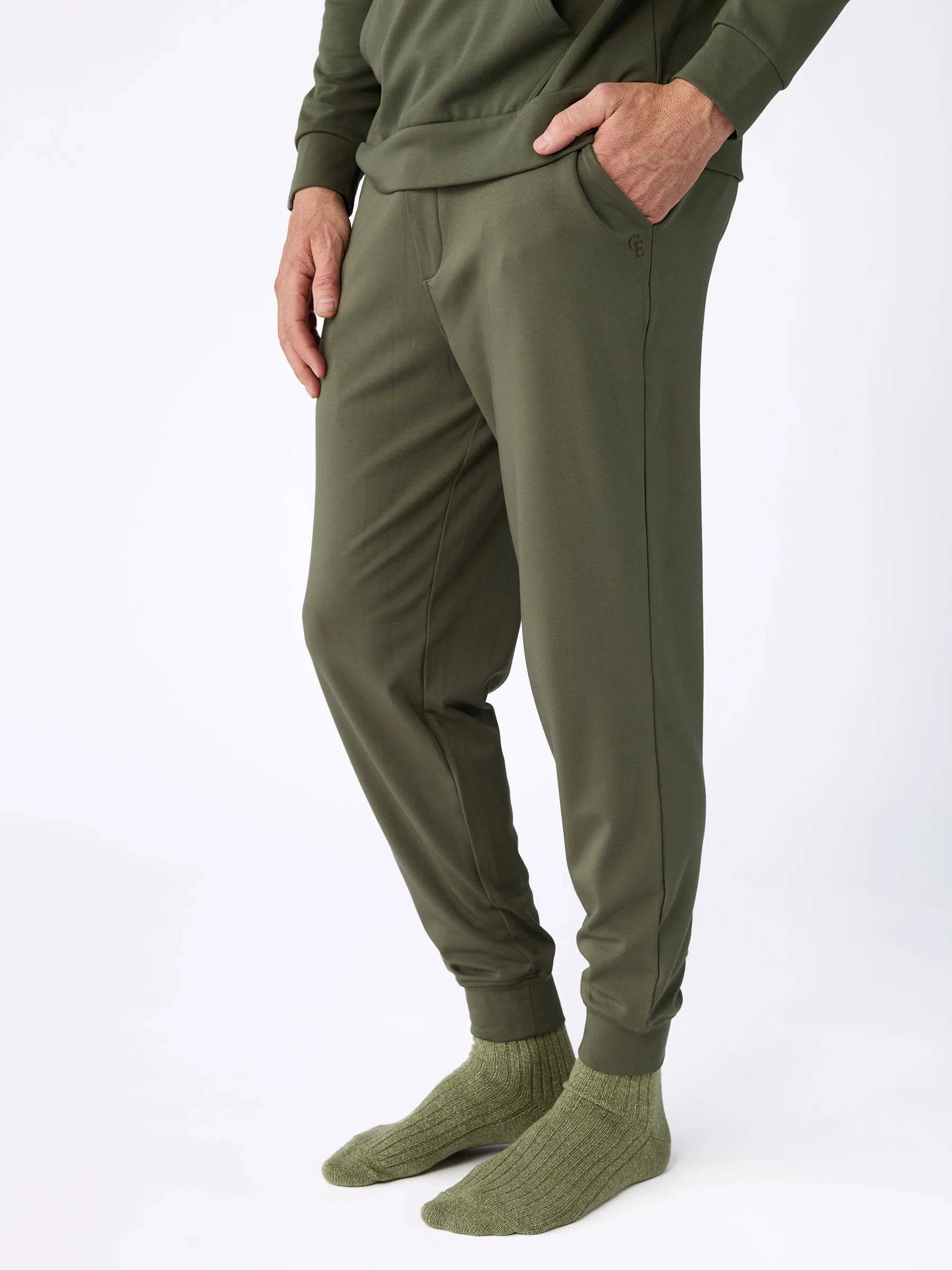 Men's Brushed Bamboo Jogger Set
