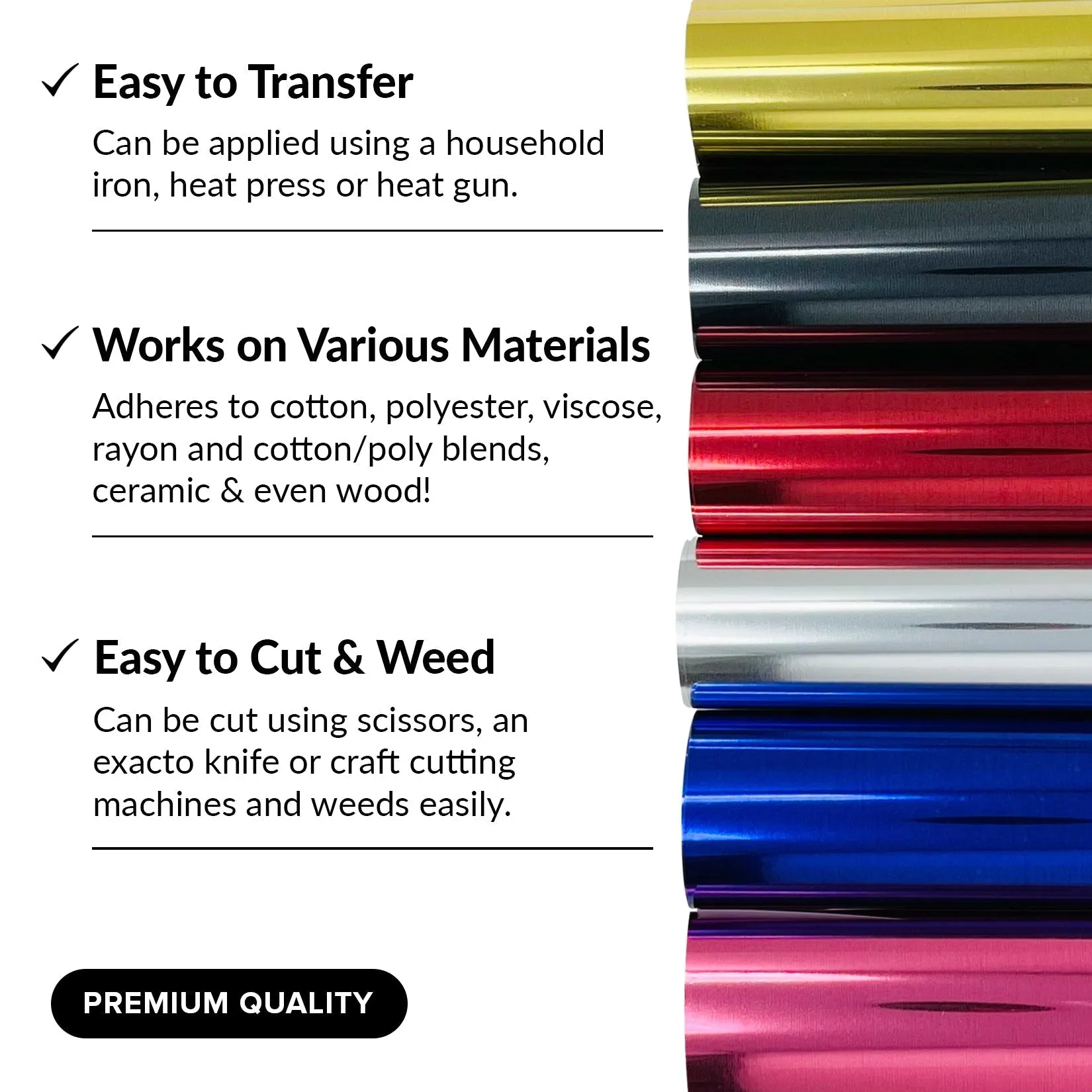 Metallic Heat Transfer Vinyl