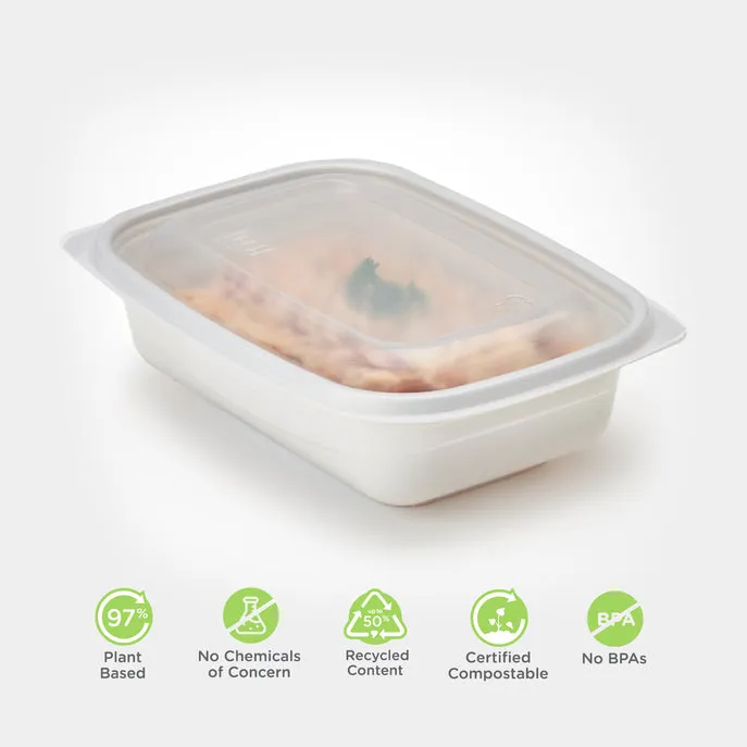 Microwavable Lid for 16. 24 & 32 oz. GoodToGo Containers. Mist. CPLA. 450/Case