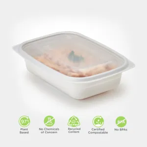 Microwavable Lid for 16. 24 & 32 oz. GoodToGo Containers. Mist. CPLA. 450/Case