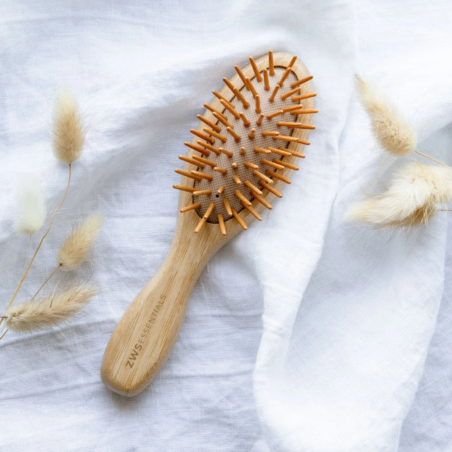 Mini Bamboo Hair Brush - Zero Waste Hair Brush. 100% Bamboo. Plastic Free. Compostable