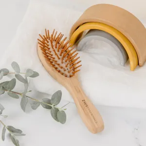 Mini Bamboo Hair Brush - Zero Waste Hair Brush. 100% Bamboo. Plastic Free. Compostable
