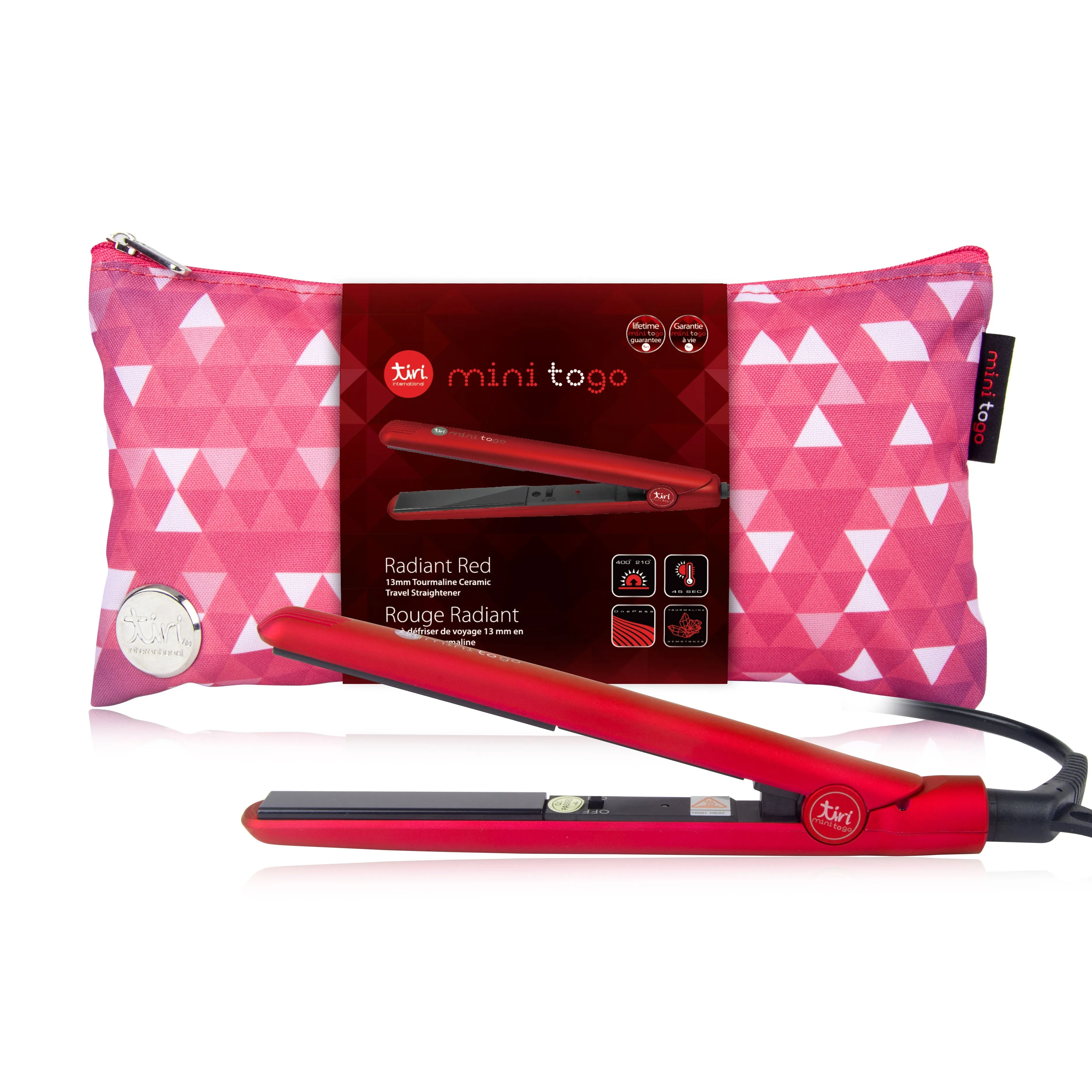 Mini ToGo Flat Iron with Travel Carrying Bag