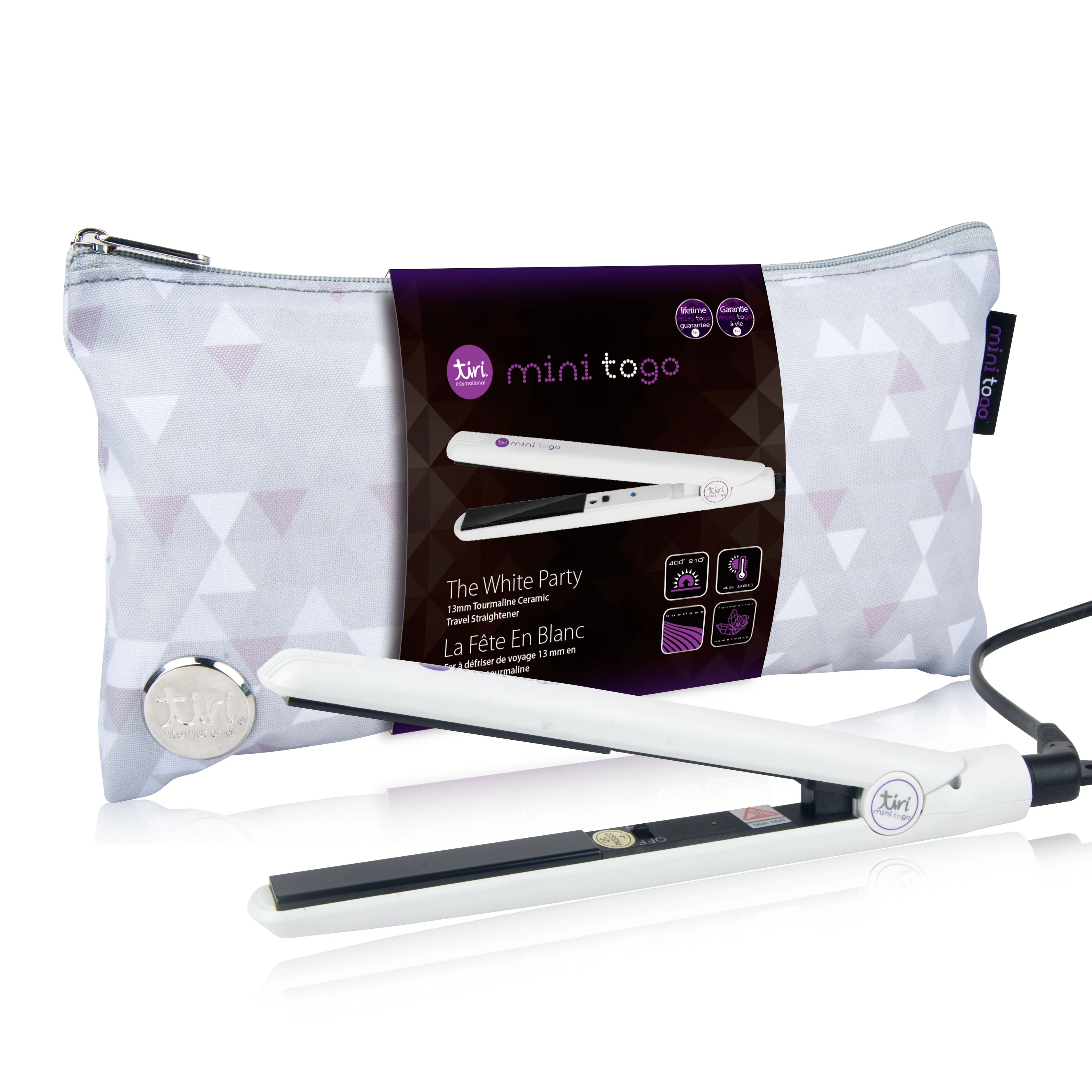Mini ToGo Flat Iron with Travel Carrying Bag