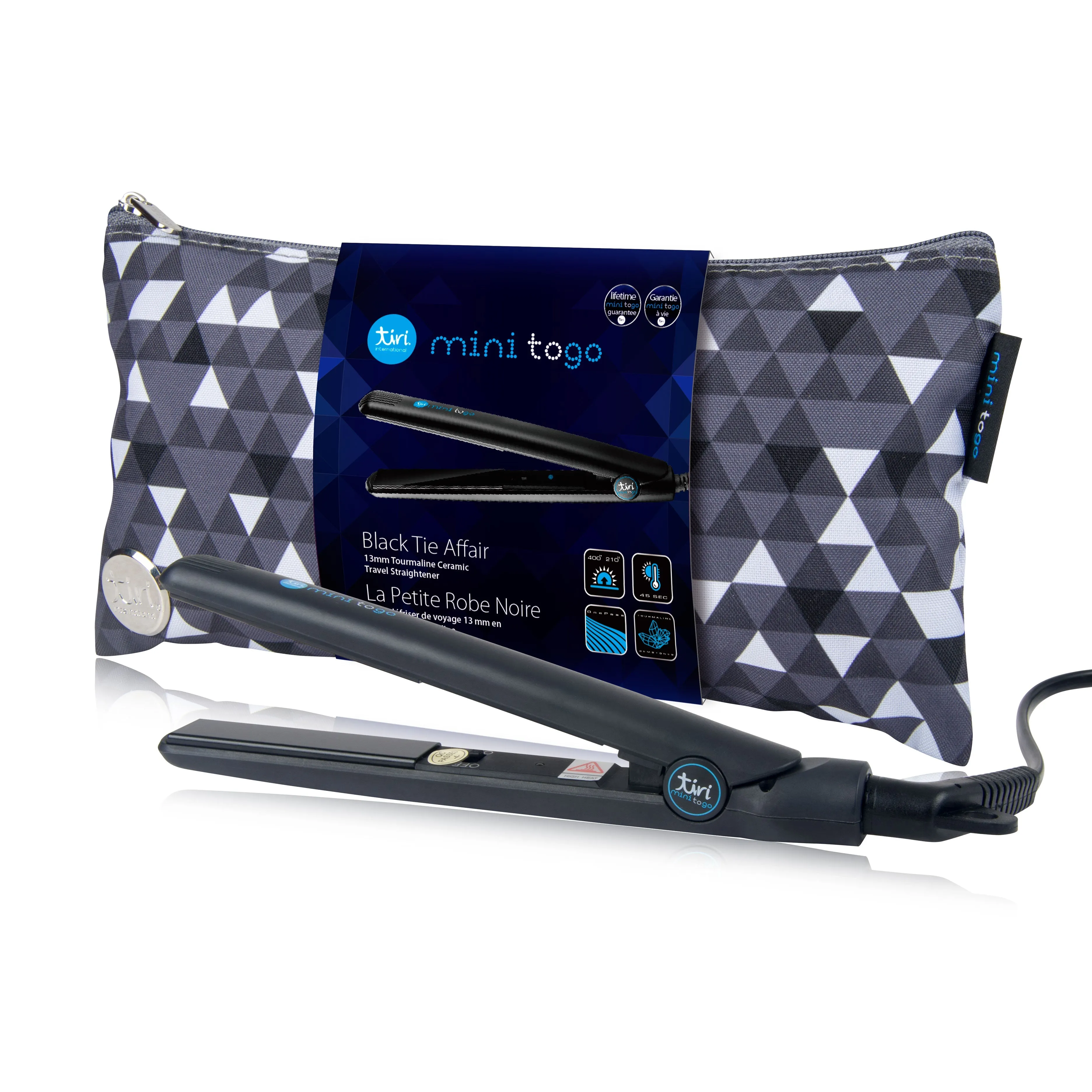 Mini ToGo Flat Iron with Travel Carrying Bag