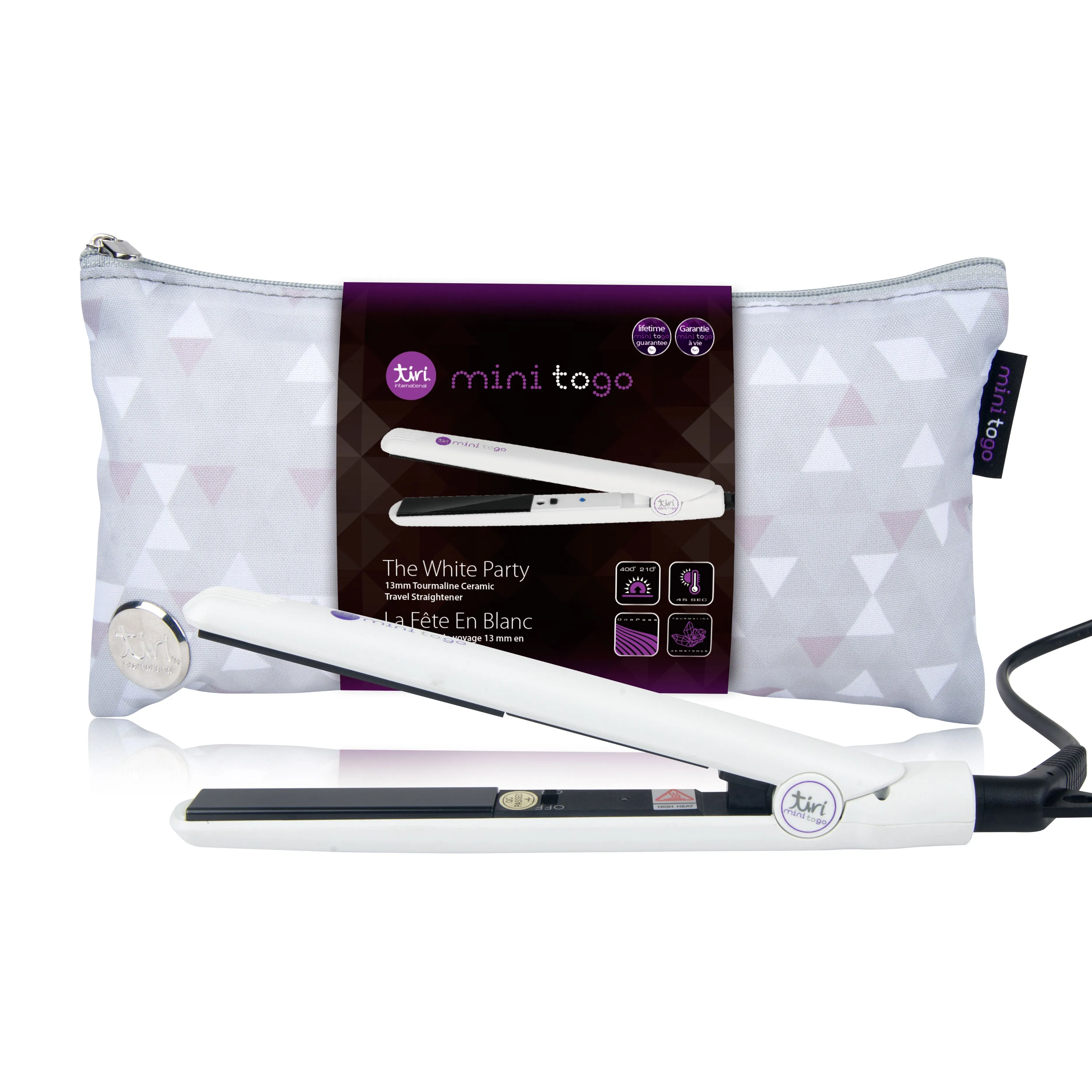 Mini ToGo Flat Iron with Travel Carrying Bag