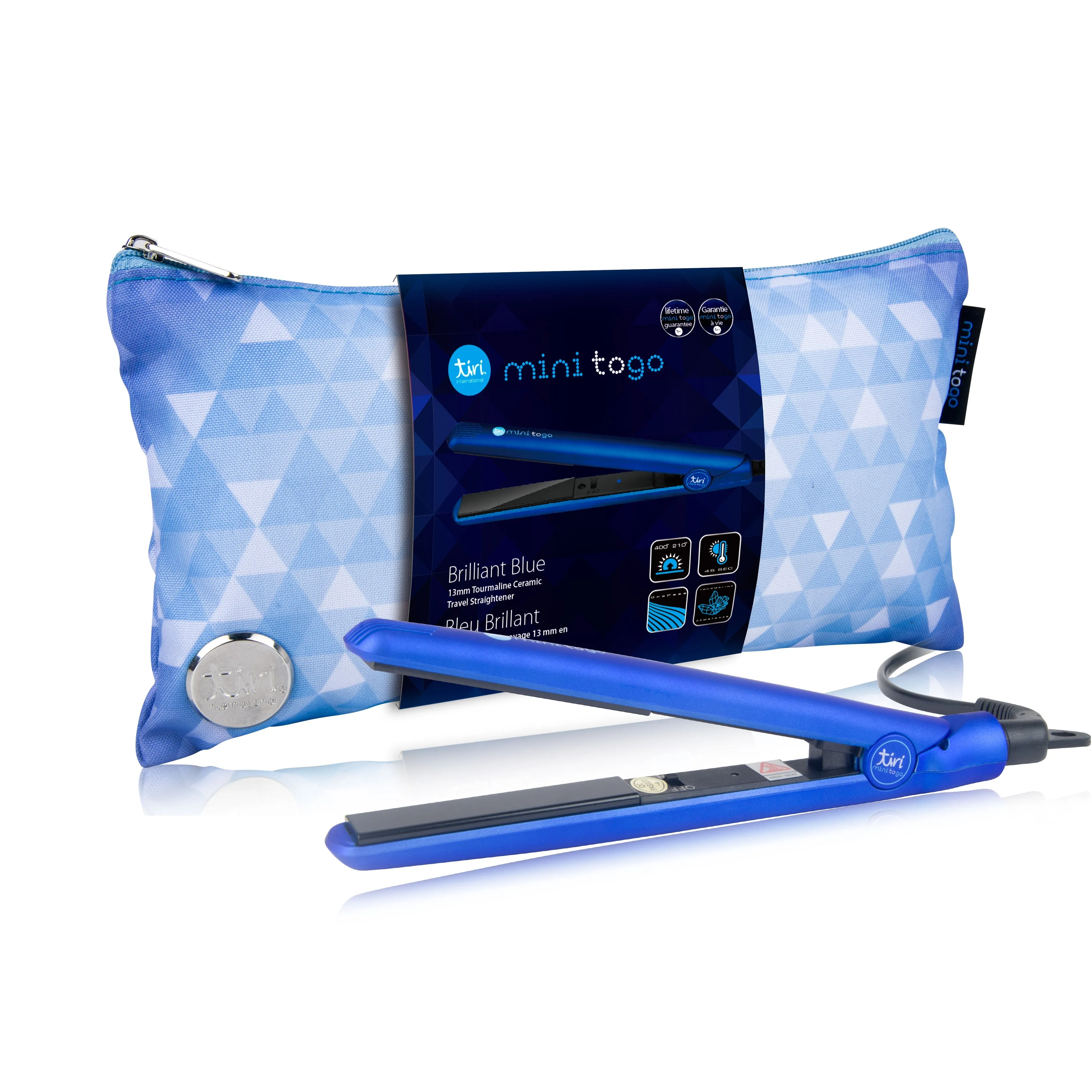 Mini ToGo Flat Iron with Travel Carrying Bag