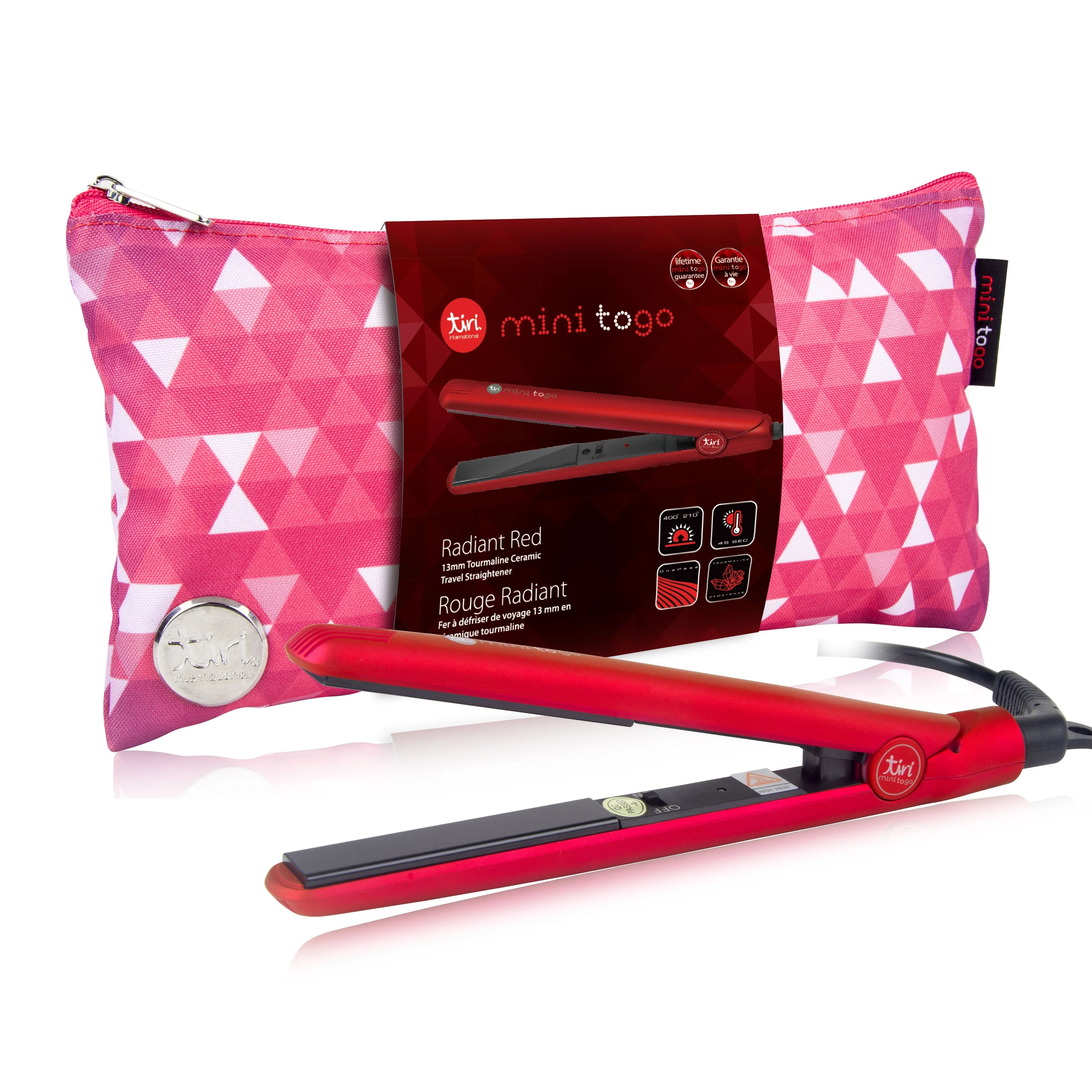 Mini ToGo Flat Iron with Travel Carrying Bag