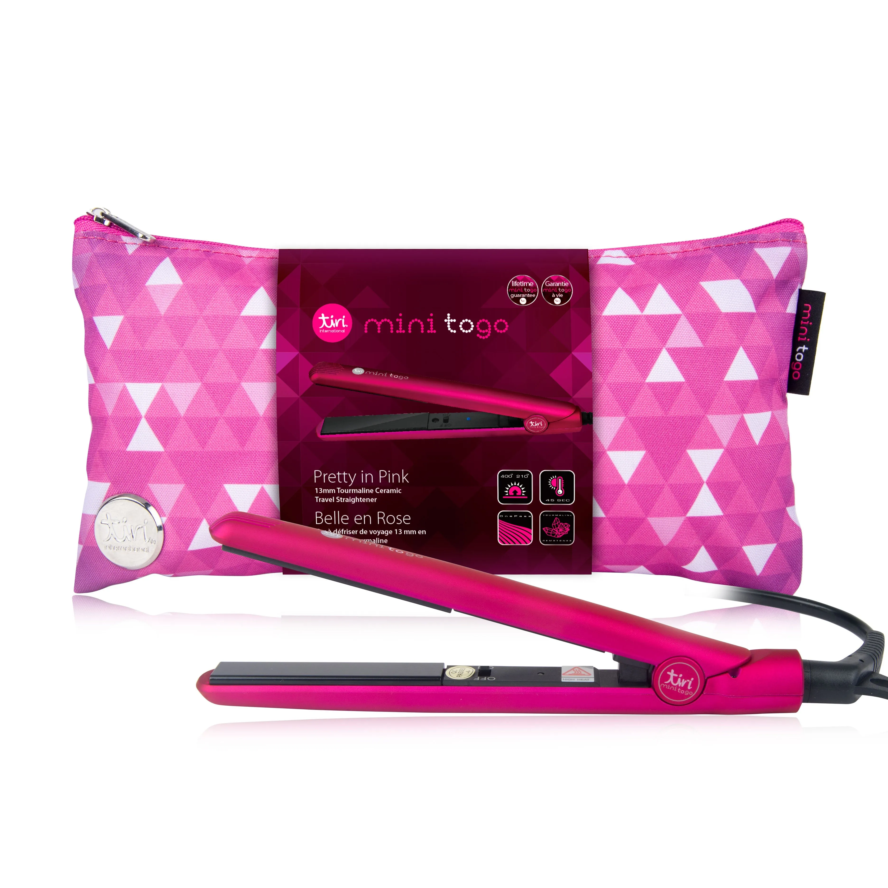 Mini ToGo Flat Iron with Travel Carrying Bag