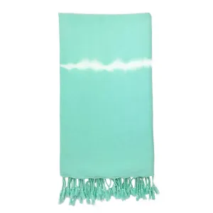 Mint Tie Dye Turkish Beach Towel by SLATE   SALT