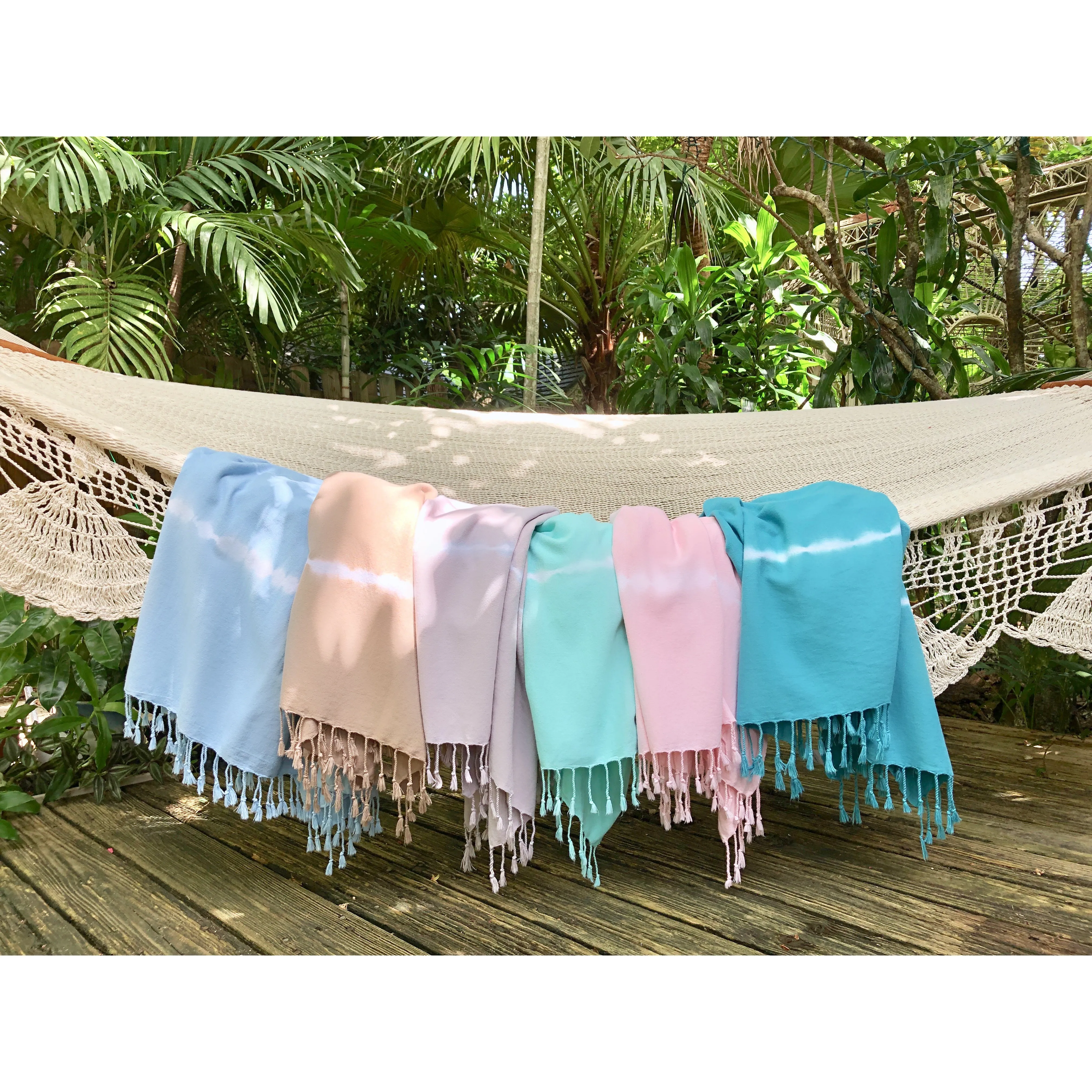 Mint Tie Dye Turkish Beach Towel by SLATE   SALT