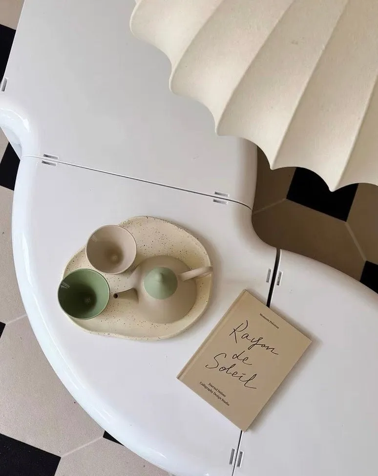 Morandi Ceramic Tea Set Gift Box - Nordic Handmade Cute Teapot & Tea Cups Set of 3 Pcs ( $26.6 Each )