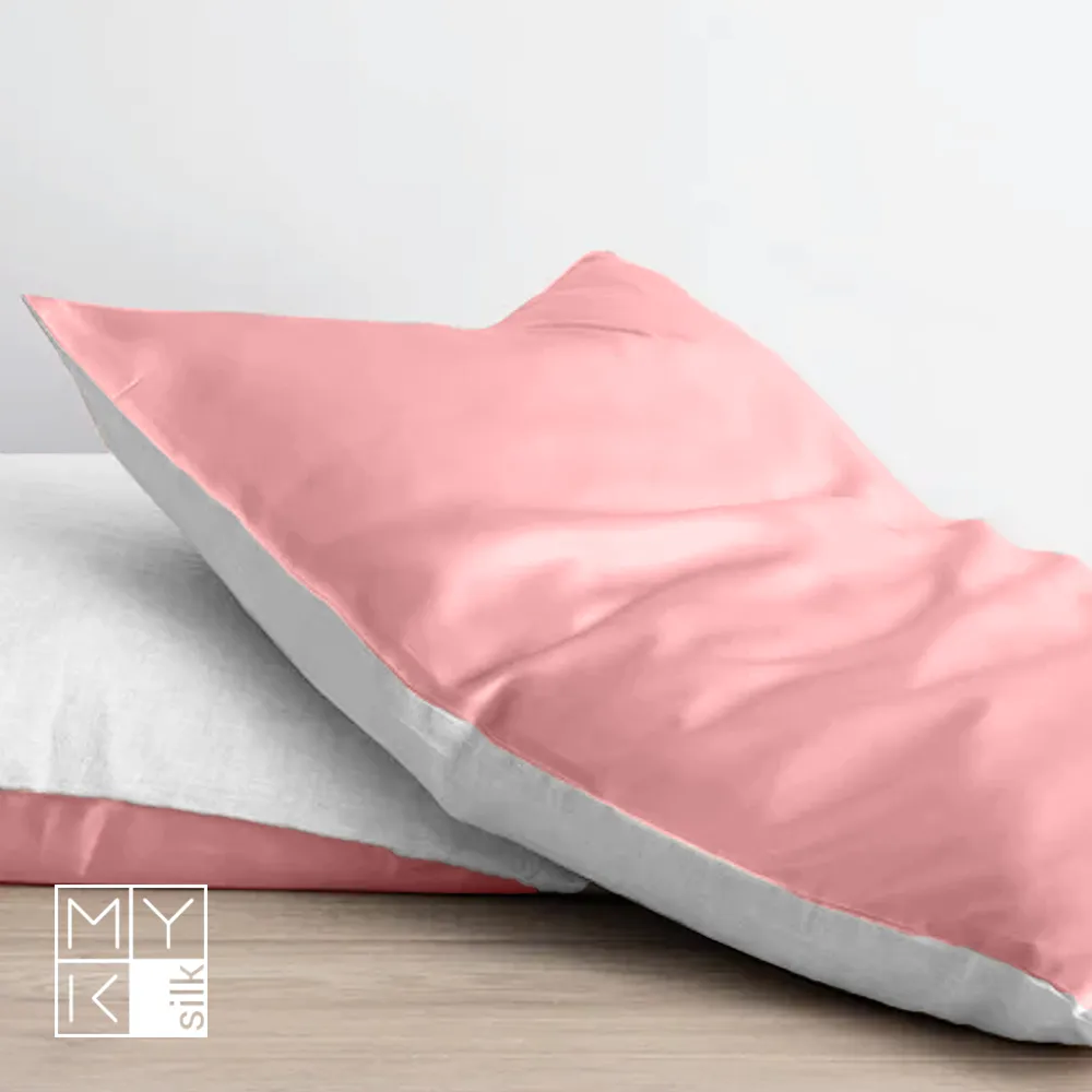Natural Mulberry Silk Pillowcase with Cotton Underside (19 Momme)