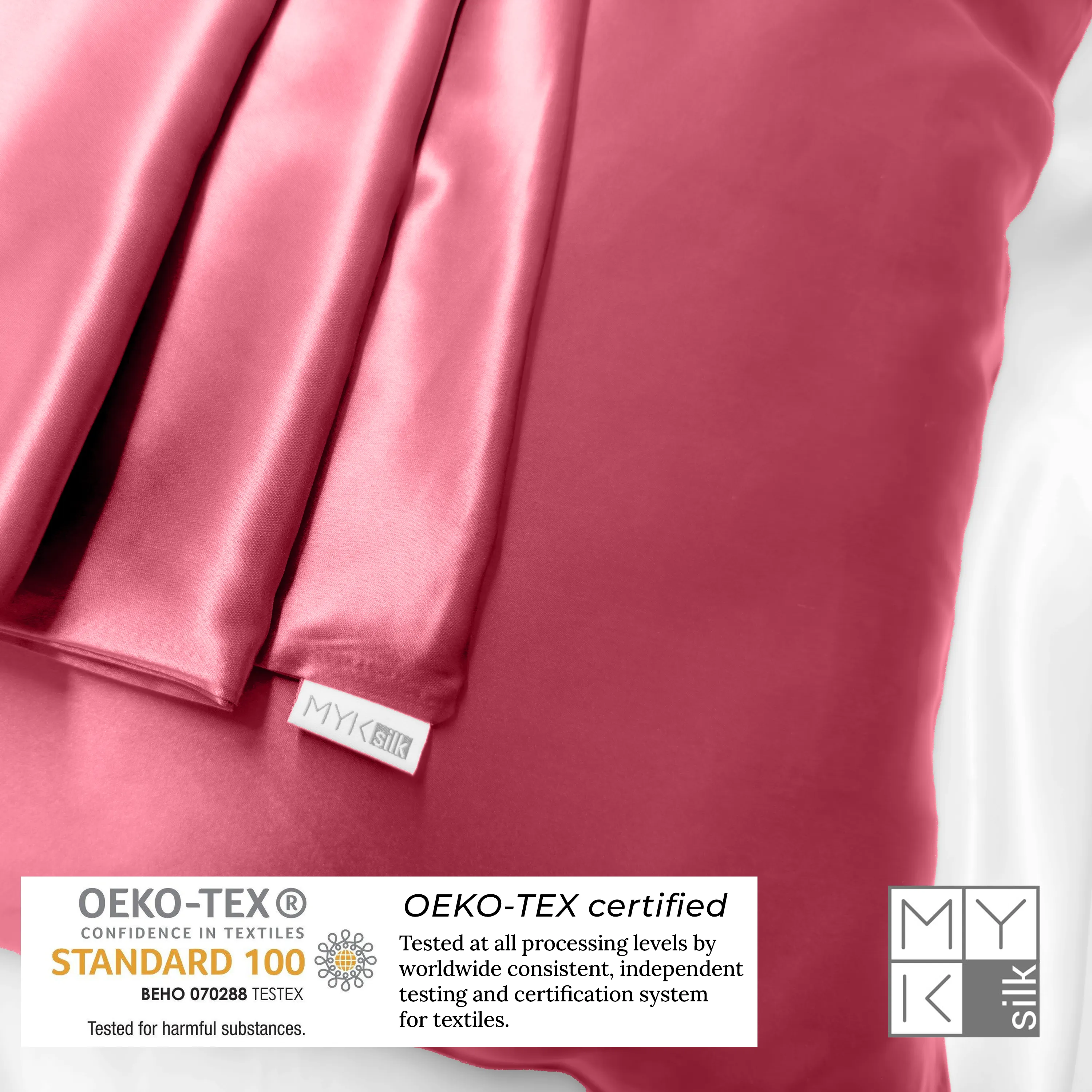 Natural Mulberry Silk Pillowcase with Cotton Underside (19 Momme)