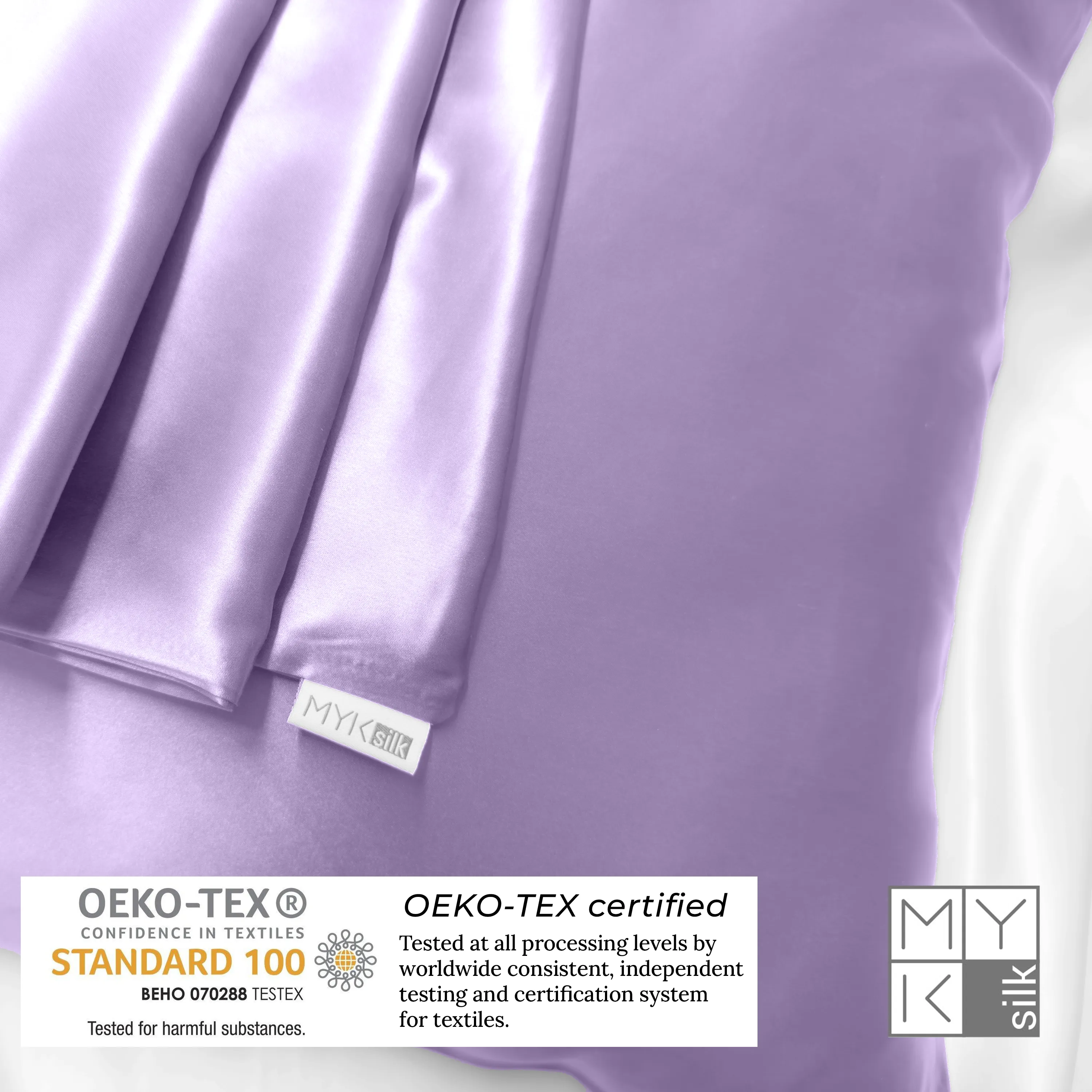 Natural Mulberry Silk Pillowcase with Cotton Underside (19 Momme)