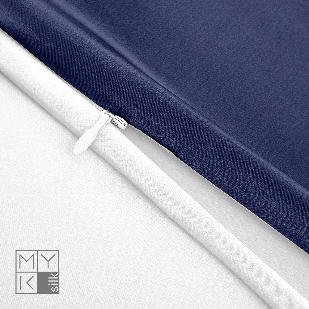 Natural Mulberry Silk Pillowcase with Cotton Underside (19 Momme)