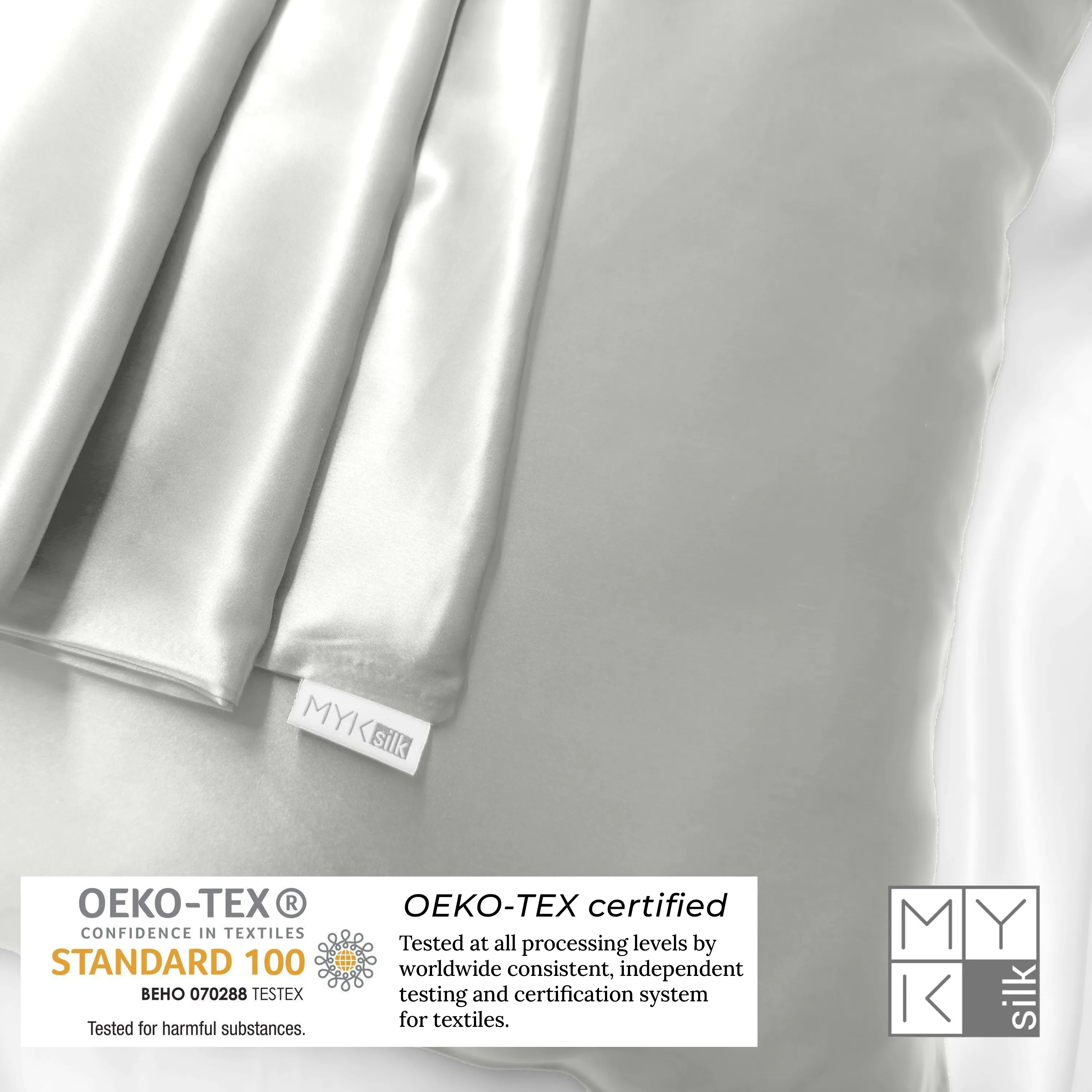 Natural Mulberry Silk Pillowcase with Cotton Underside (19 Momme)