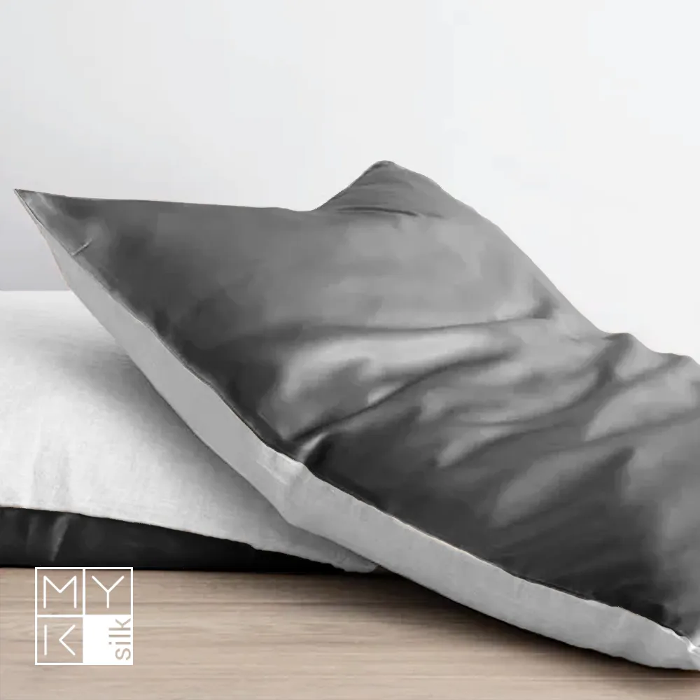 Natural Mulberry Silk Pillowcase with Cotton Underside (19 Momme)