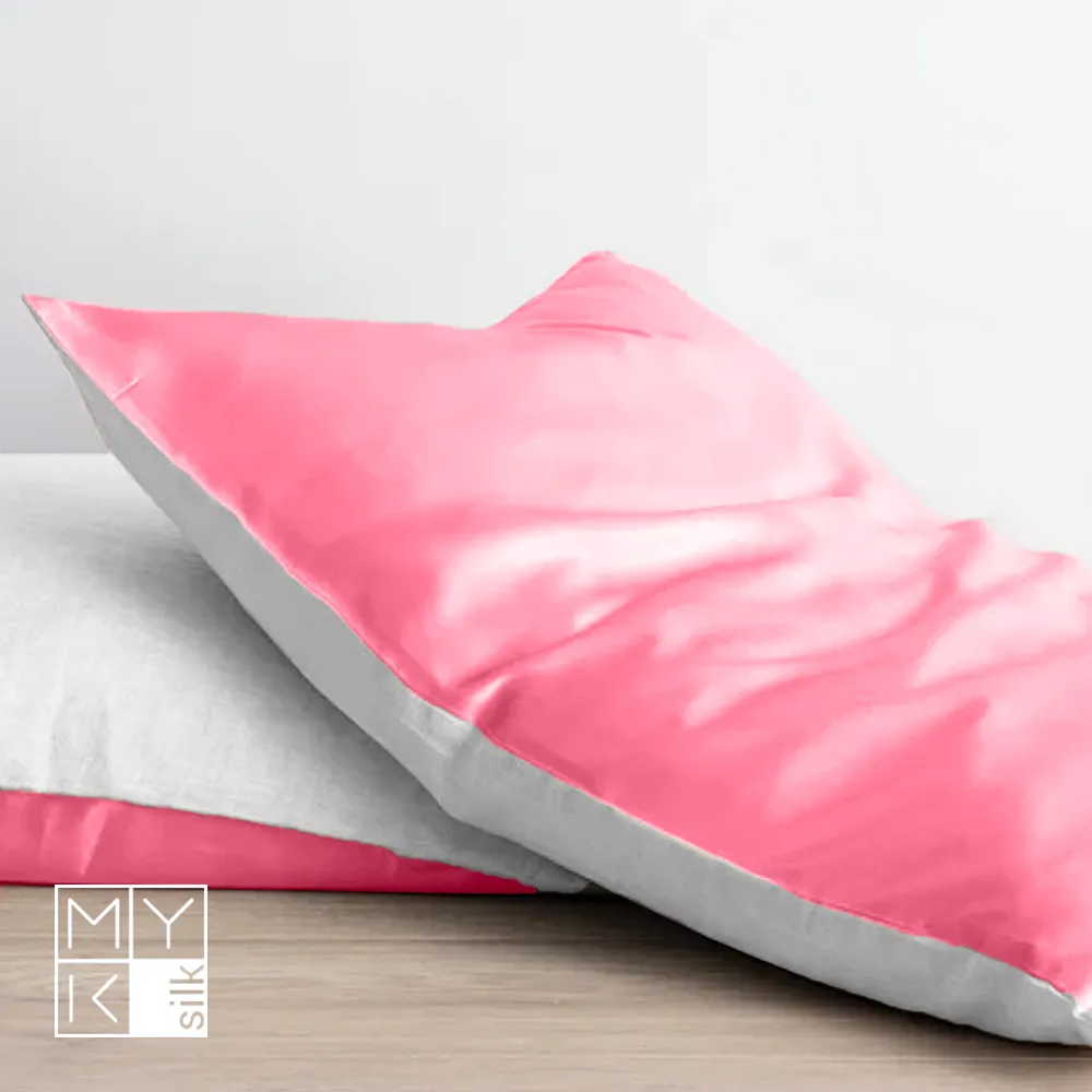 Natural Mulberry Silk Pillowcase with Cotton Underside (19 Momme)