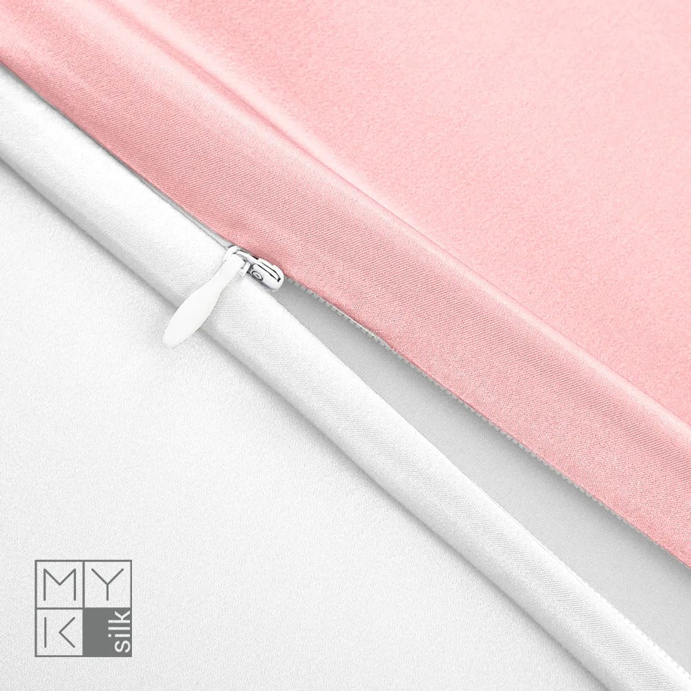 Natural Mulberry Silk Pillowcase with Cotton Underside (19 Momme)