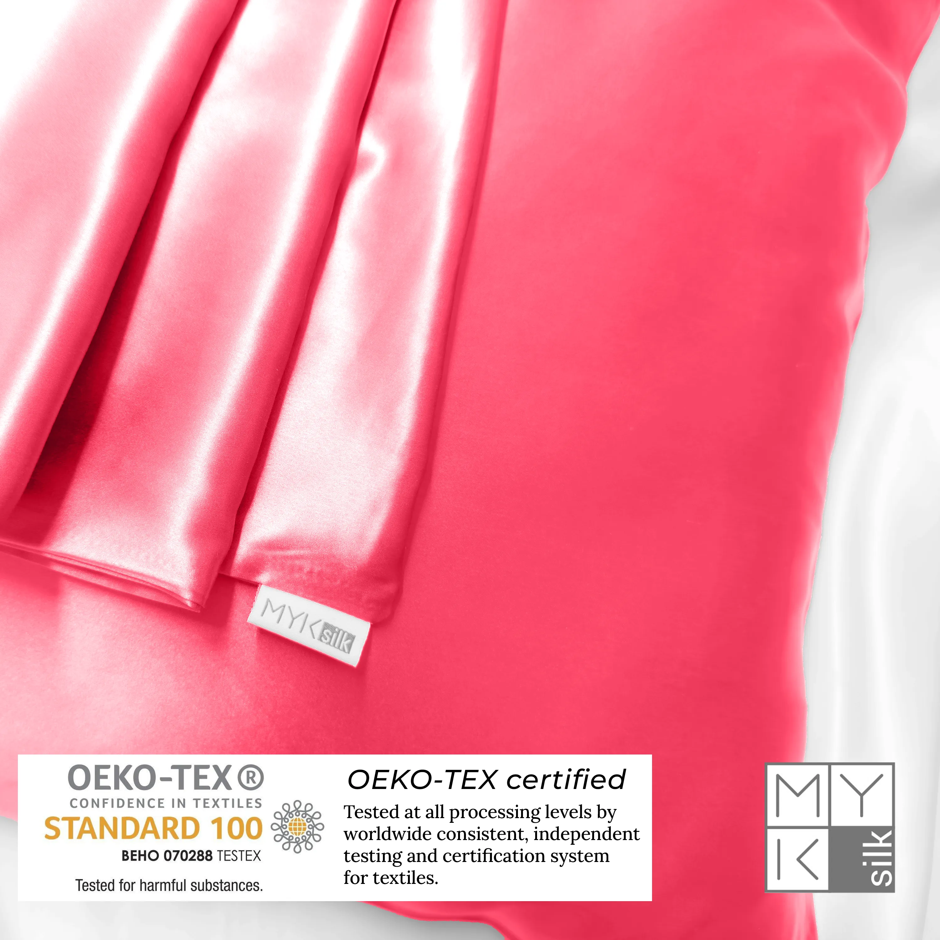 Natural Mulberry Silk Pillowcase with Cotton Underside (19 Momme)