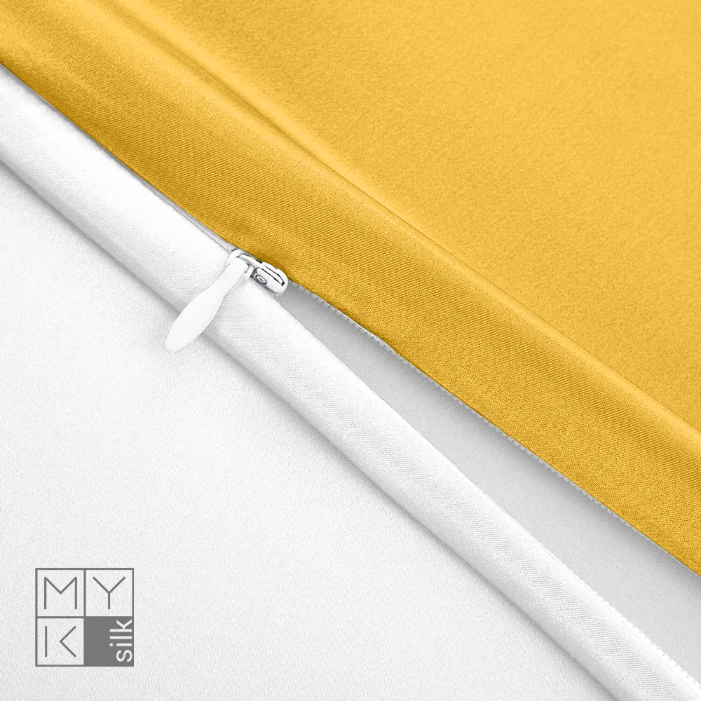 Natural Mulberry Silk Pillowcase with Cotton Underside (19 Momme)