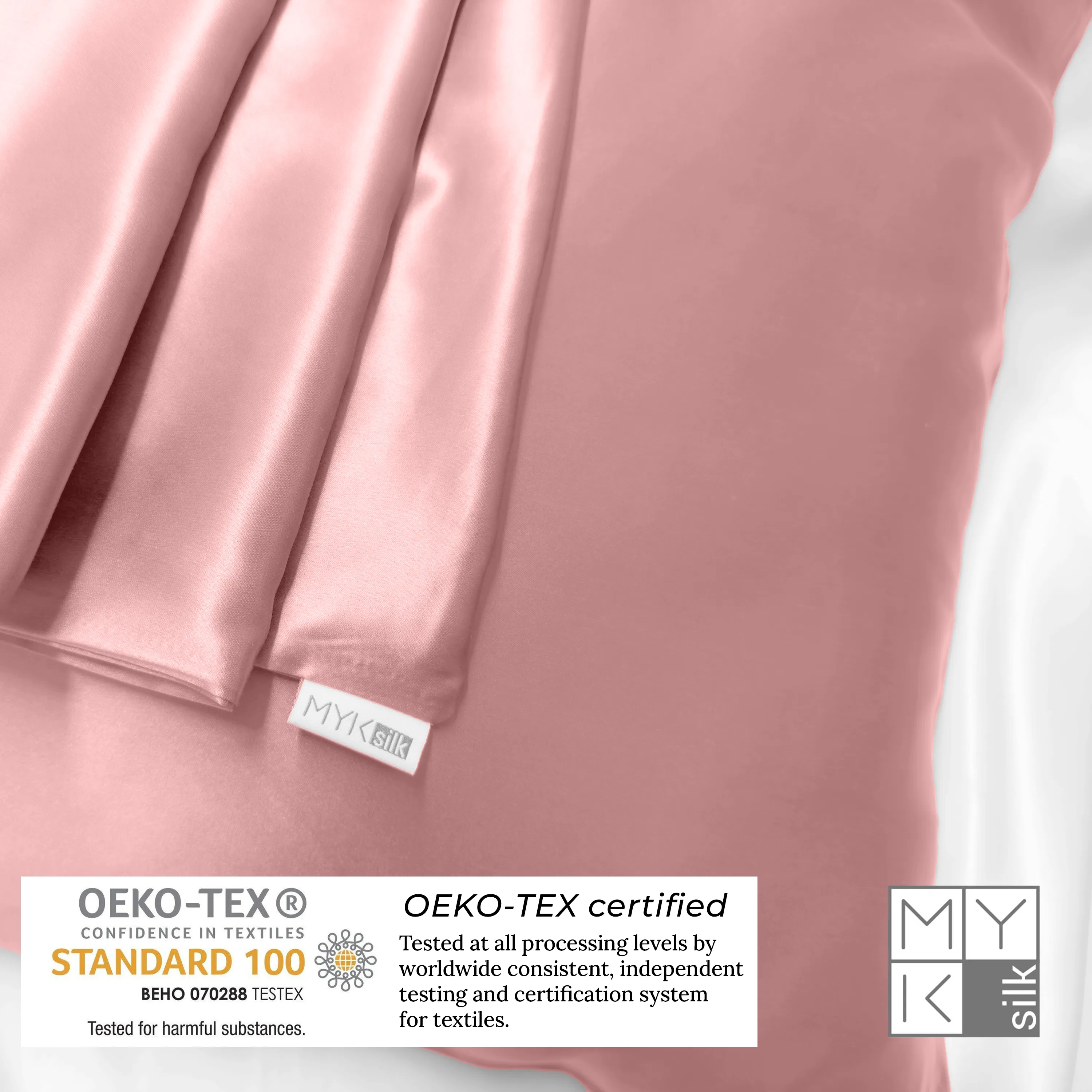 Natural Mulberry Silk Pillowcase with Cotton Underside (19 Momme)