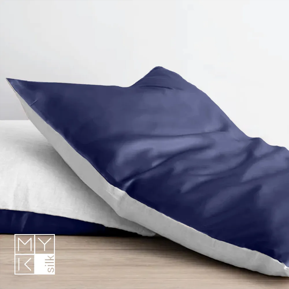 Natural Mulberry Silk Pillowcase with Cotton Underside (19 Momme)