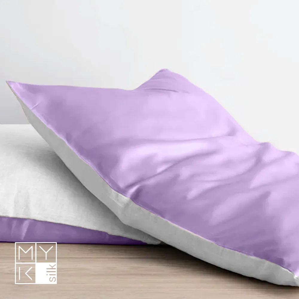 Natural Mulberry Silk Pillowcase with Cotton Underside (19 Momme)