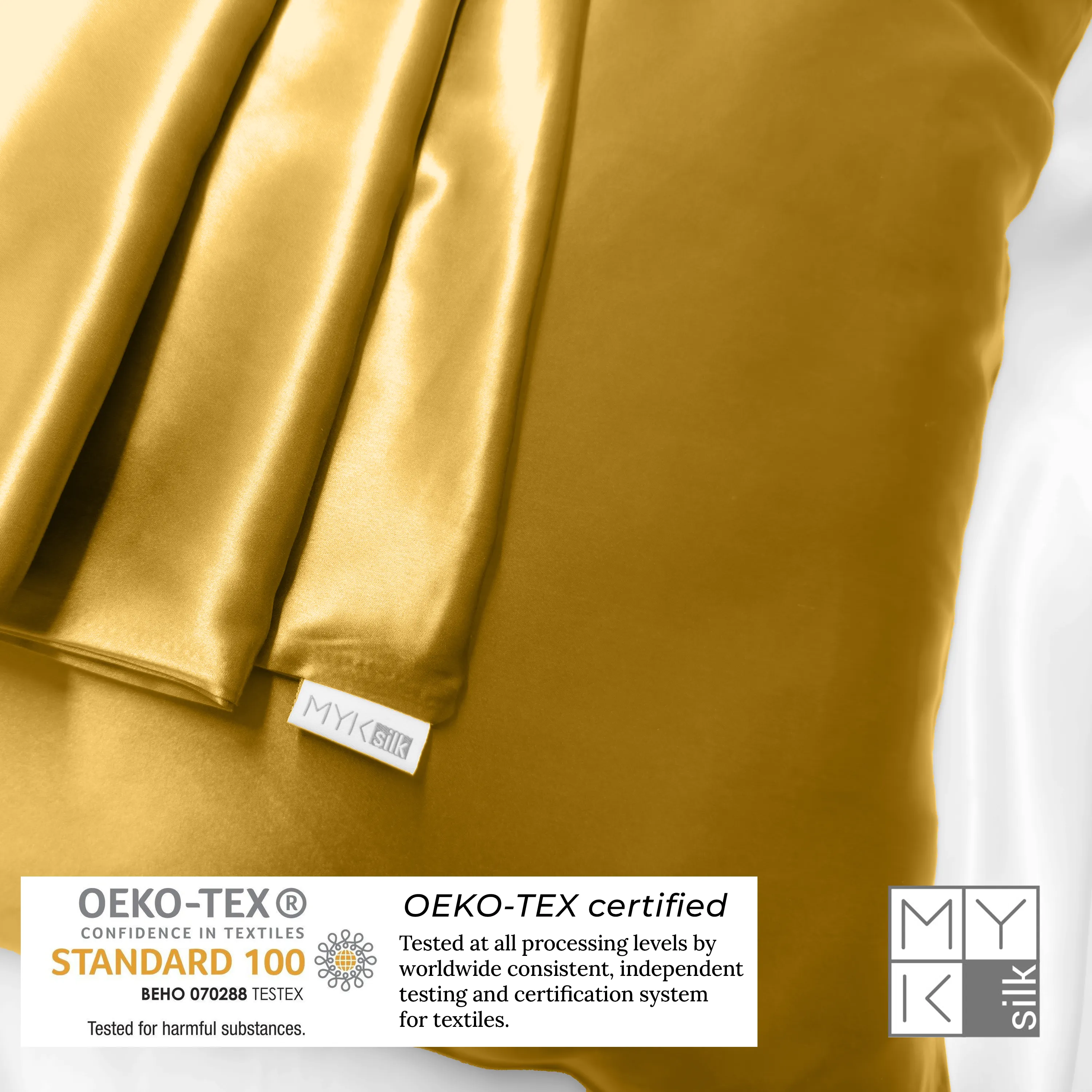 Natural Mulberry Silk Pillowcase with Cotton Underside (19 Momme)