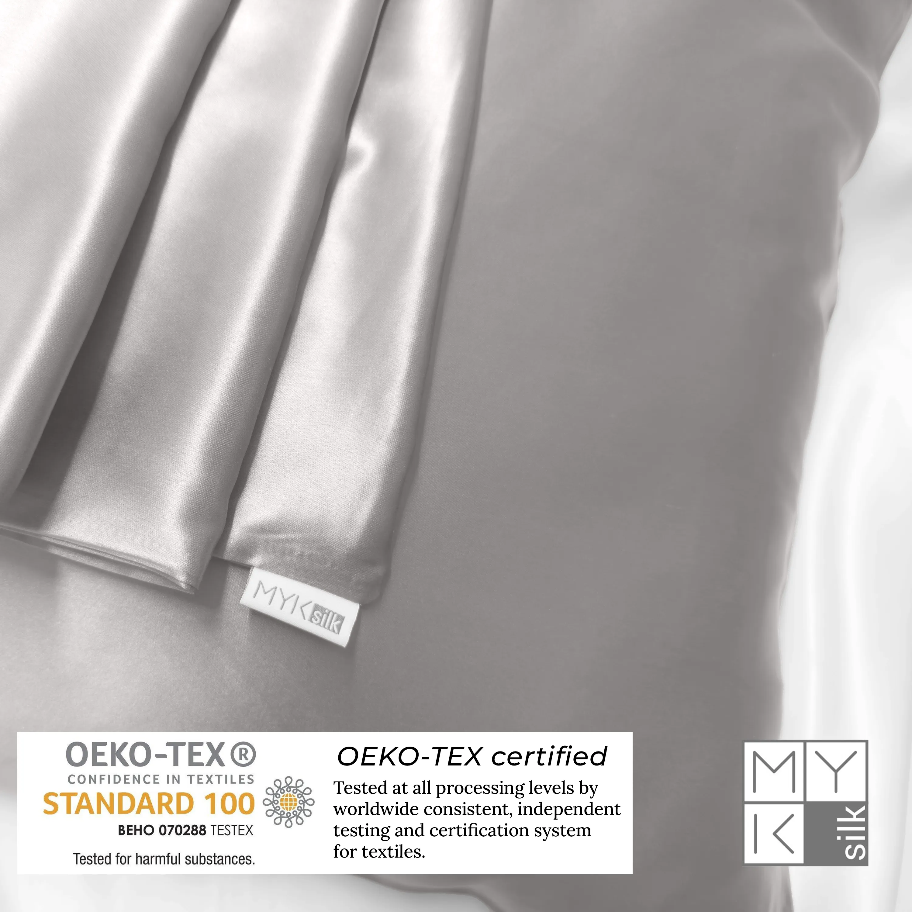 Natural Mulberry Silk Pillowcase with Cotton Underside (19 Momme)