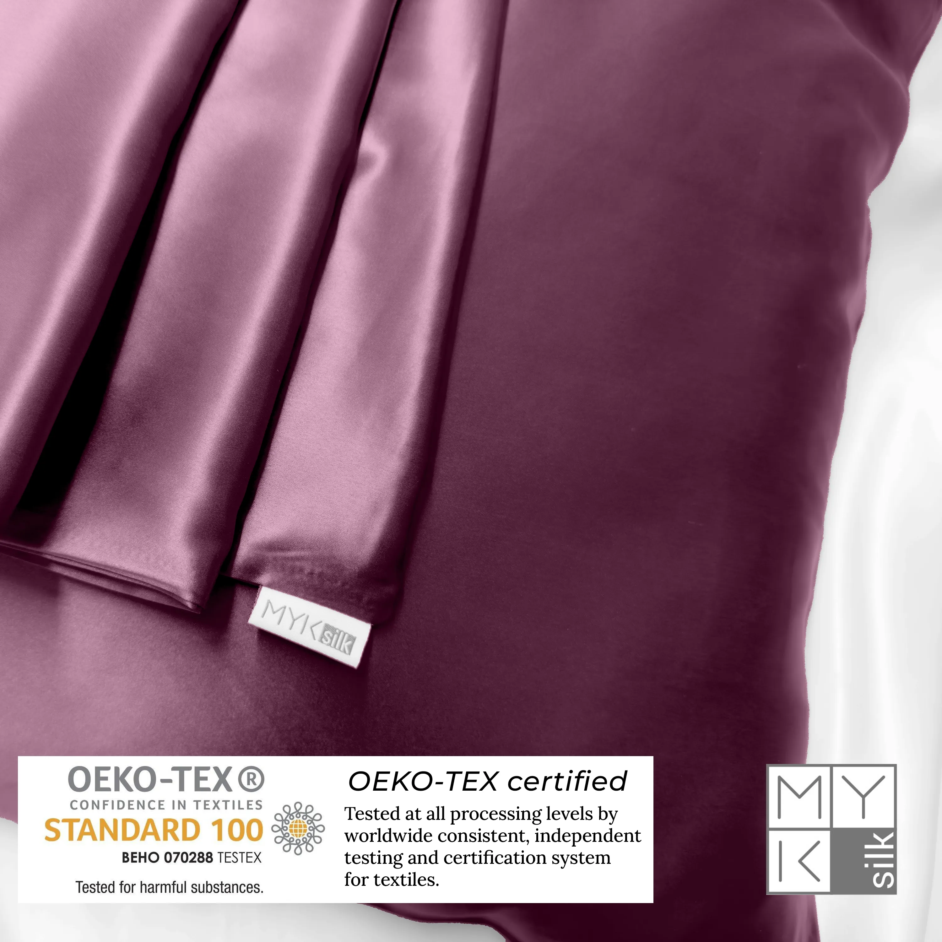 Natural Mulberry Silk Pillowcase with Cotton Underside (19 Momme)