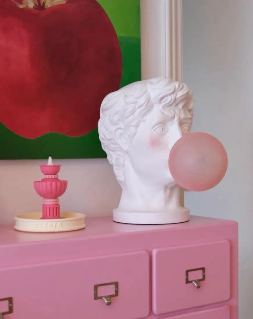 Naughty David Popping Gum Modern Designer Table Lamp - Cute Funny Decorative Bedside Lamp