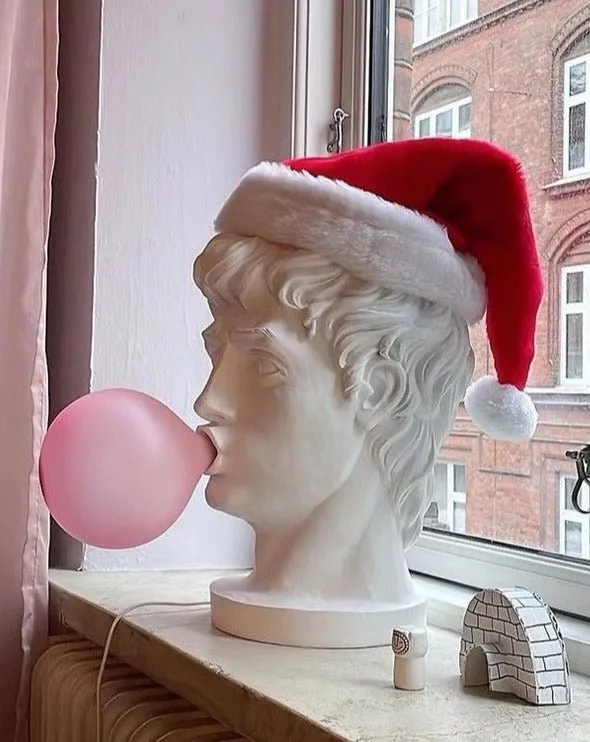 Naughty David Popping Gum Modern Designer Table Lamp - Cute Funny Decorative Bedside Lamp
