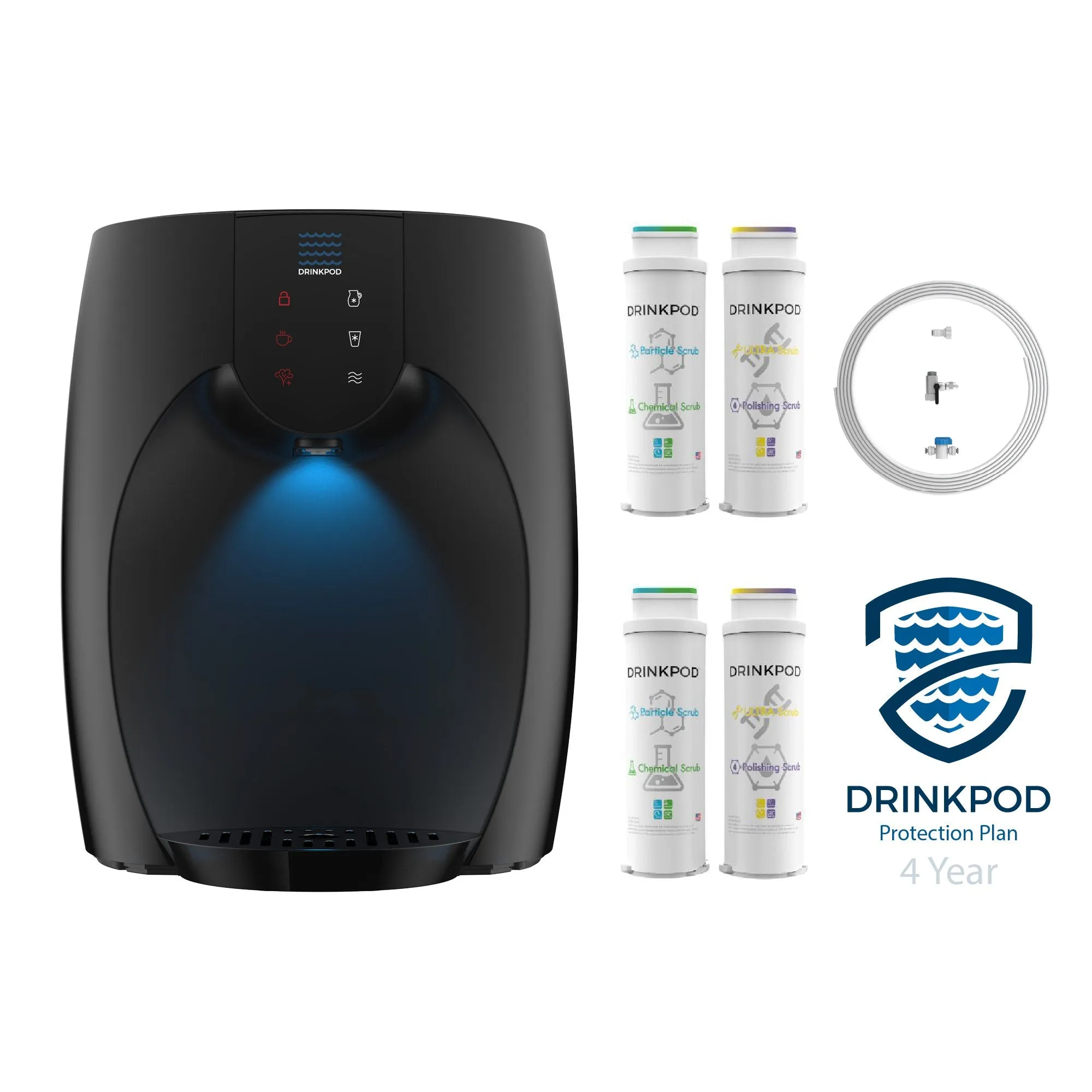 Onyx Pro Series - Counter Bottleless Watercooler | UV Light | Ultra 3 Purification by Drinkpod