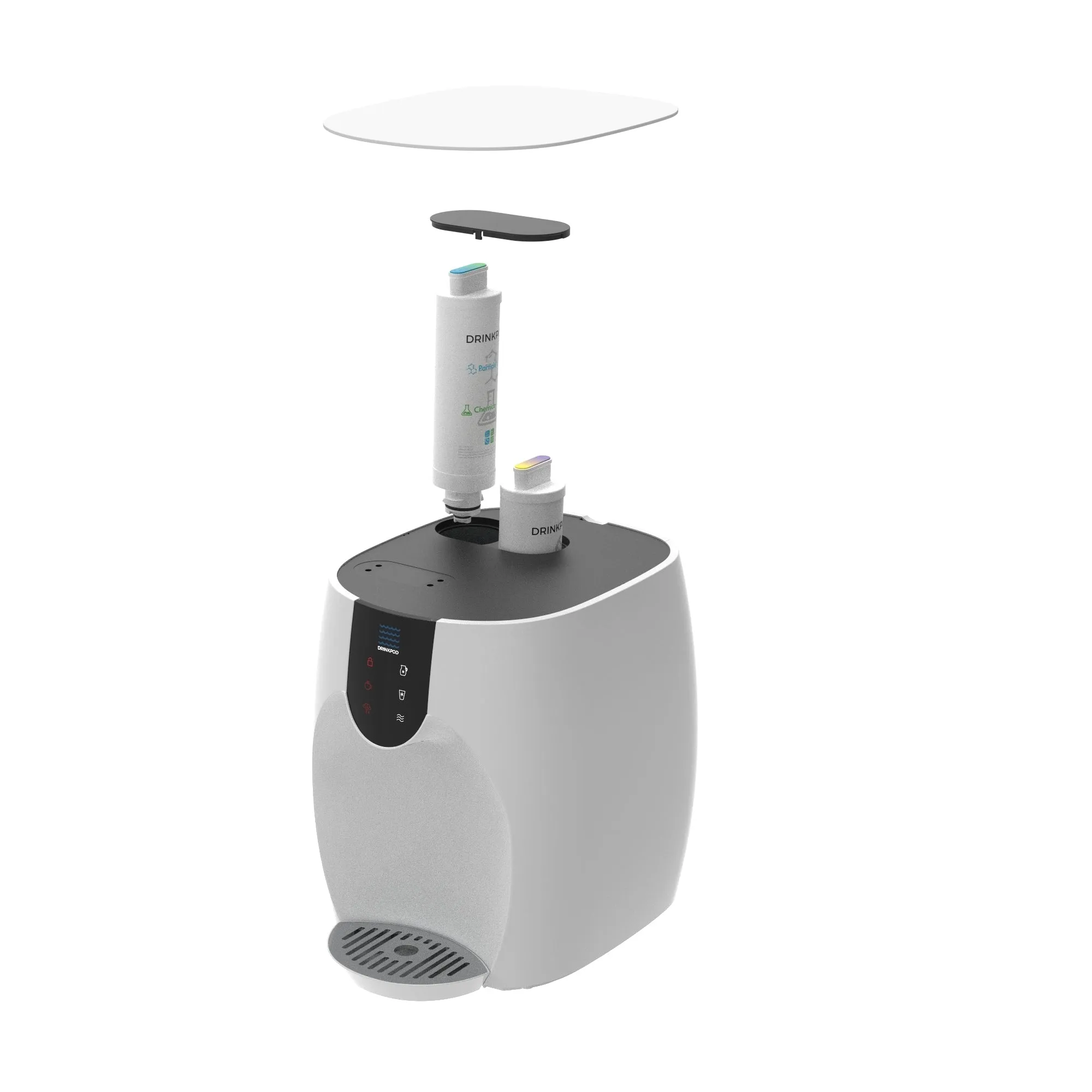 Onyx Pro Series - Counter Bottleless Watercooler | UV Light | Ultra 3 Purification by Drinkpod