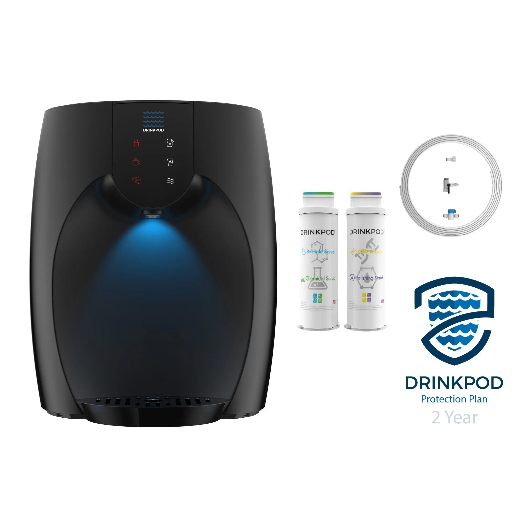 Onyx Pro Series - Counter Bottleless Watercooler | UV Light | Ultra 3 Purification by Drinkpod