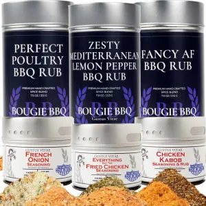 Perfect For Poultry | Complete 6 Pack Collection | Gourmet Seasonings and Rubs For Chicken. Duck. Turkey. and Wild Game by Gustus Vitae
