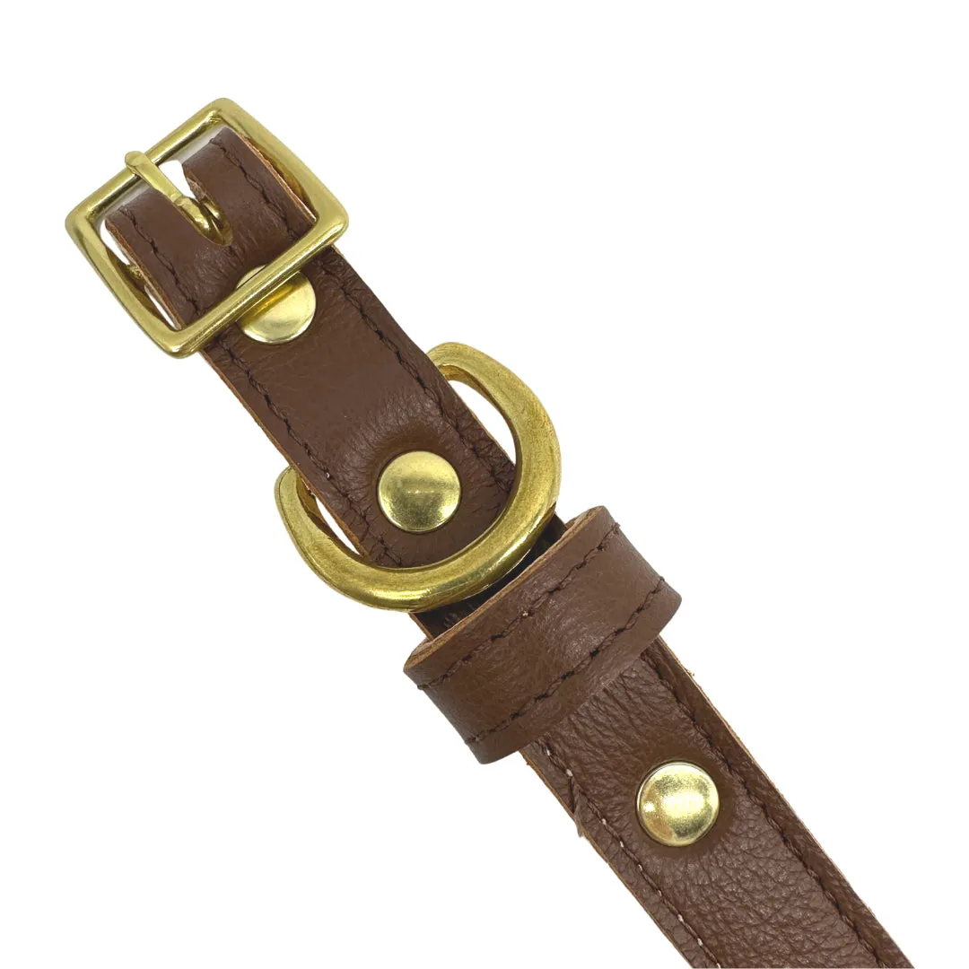 Plain Leather Dog Collar
