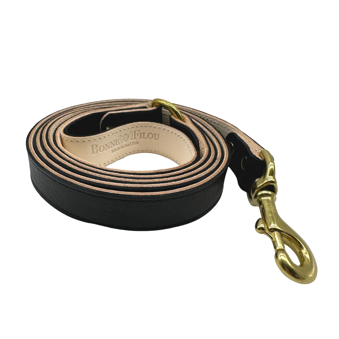 Plain Leather Dog Leashes