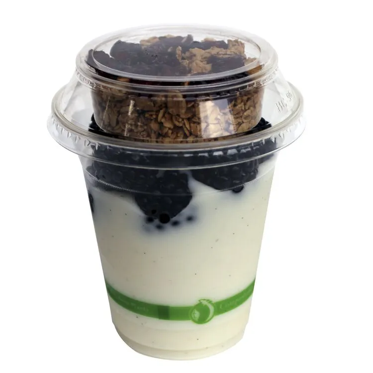 Planet  Compostable PLA Clear Yogurt cup Lid